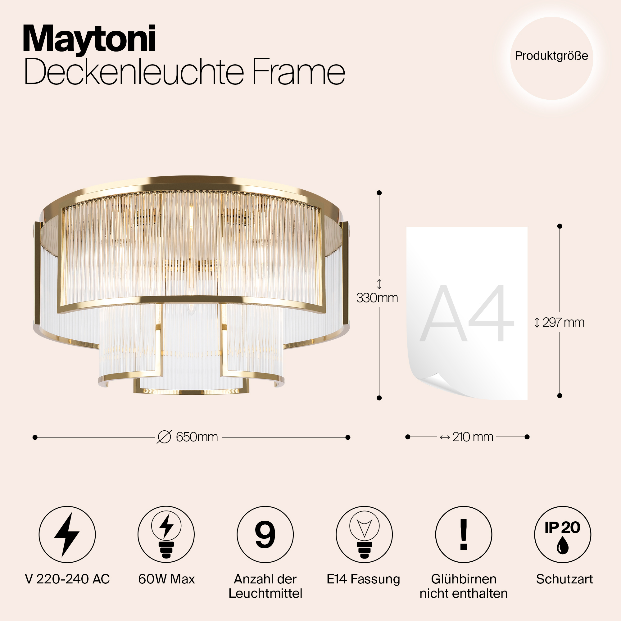 картинка Люстра Maytoni MOD174CL-09G магазин pro-decor.kz являющийся официальным дистрибьютором в Казахстане картинка Люстра Maytoni MOD174CL-09G от магазина pro-decor.kz