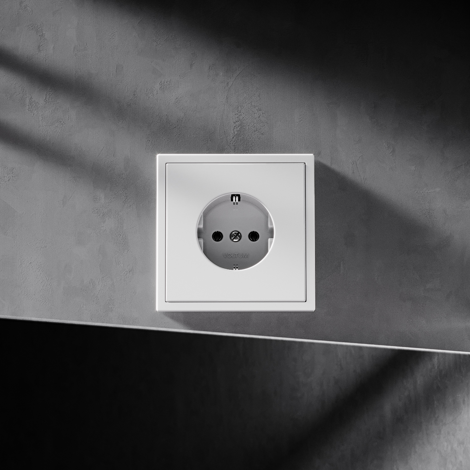 картинка Проходной переключатель встраиваемый VOLTUM S70 двухклавишный 10А, (кашемир) VLS020303 от магазина pro-decor.kz