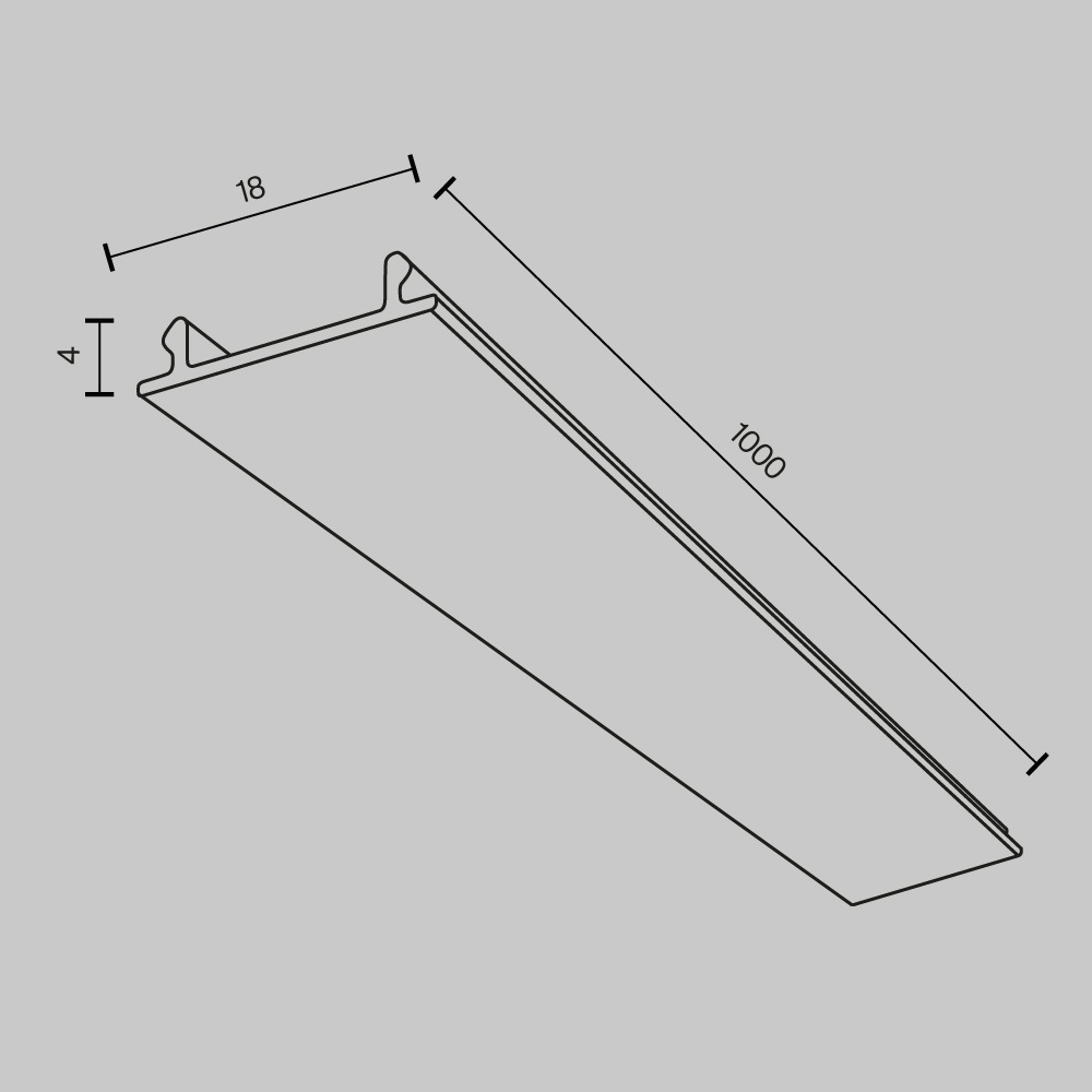 картинка Декоративная накладка Technical TRA001DO-1W от магазина pro-decor.kz