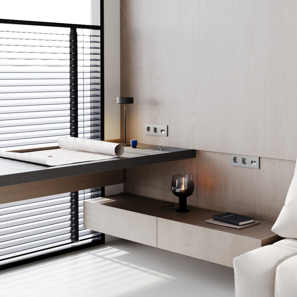 картинка Розетка встраиваемая VOLTUM S70 с заземлением 16А, (шелк) VLS040104 от магазина pro-decor.kz