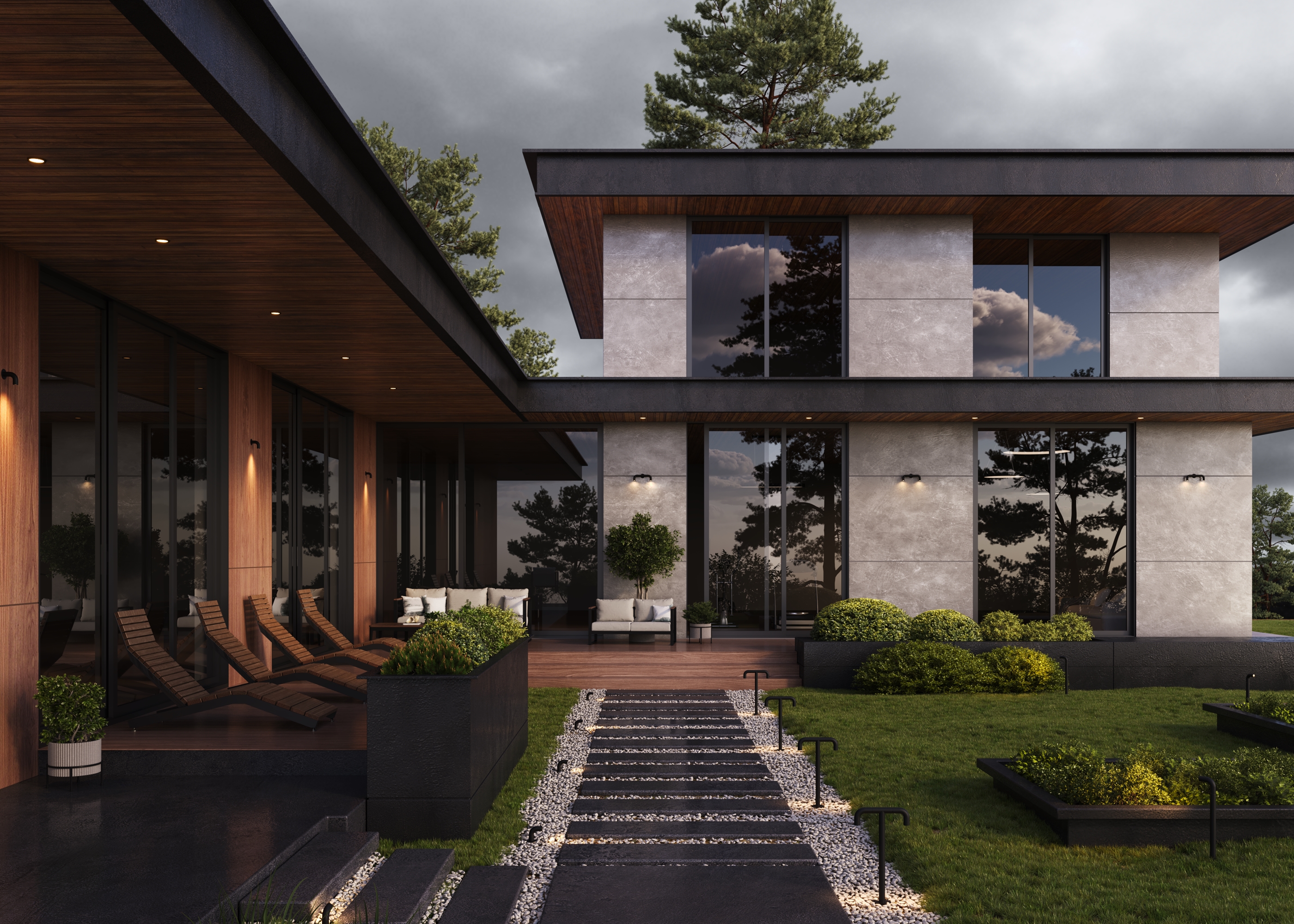 картинка Ландшафтный светильник Outdoor O477FL-L2GF3K1 от магазина pro-decor.kz