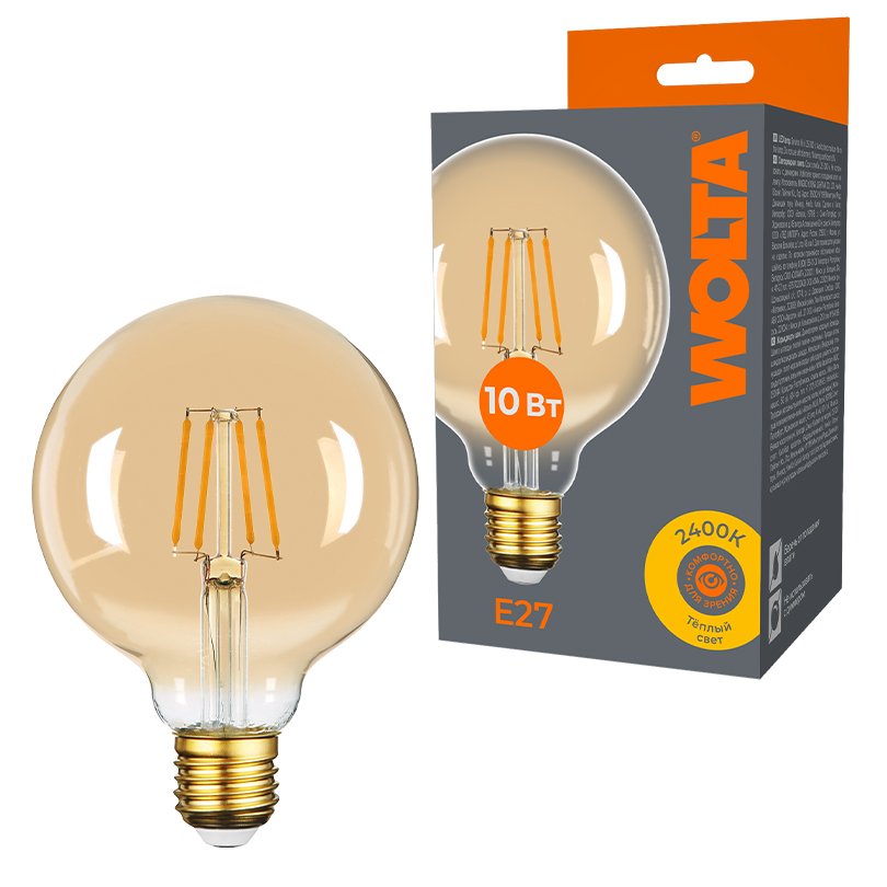 картинка Светодиодная лампа WOLTA WF-G95-10W2.4KE27 магазин pro-decor.kz являющийся официальным дистрибьютором в Казахстане картинка Светодиодная лампа WOLTA WF-G95-10W2.4KE27 от магазина pro-decor.kz