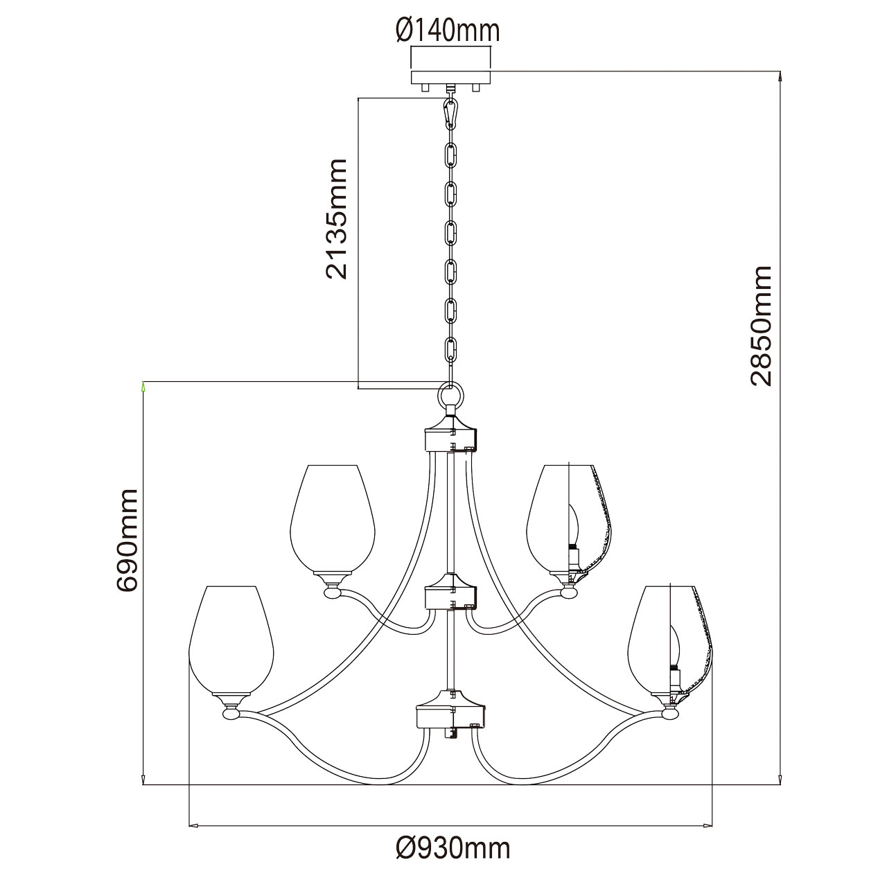картинка Подвесная люстра Chiaro Палермо 386016512 от магазина pro-decor.kz