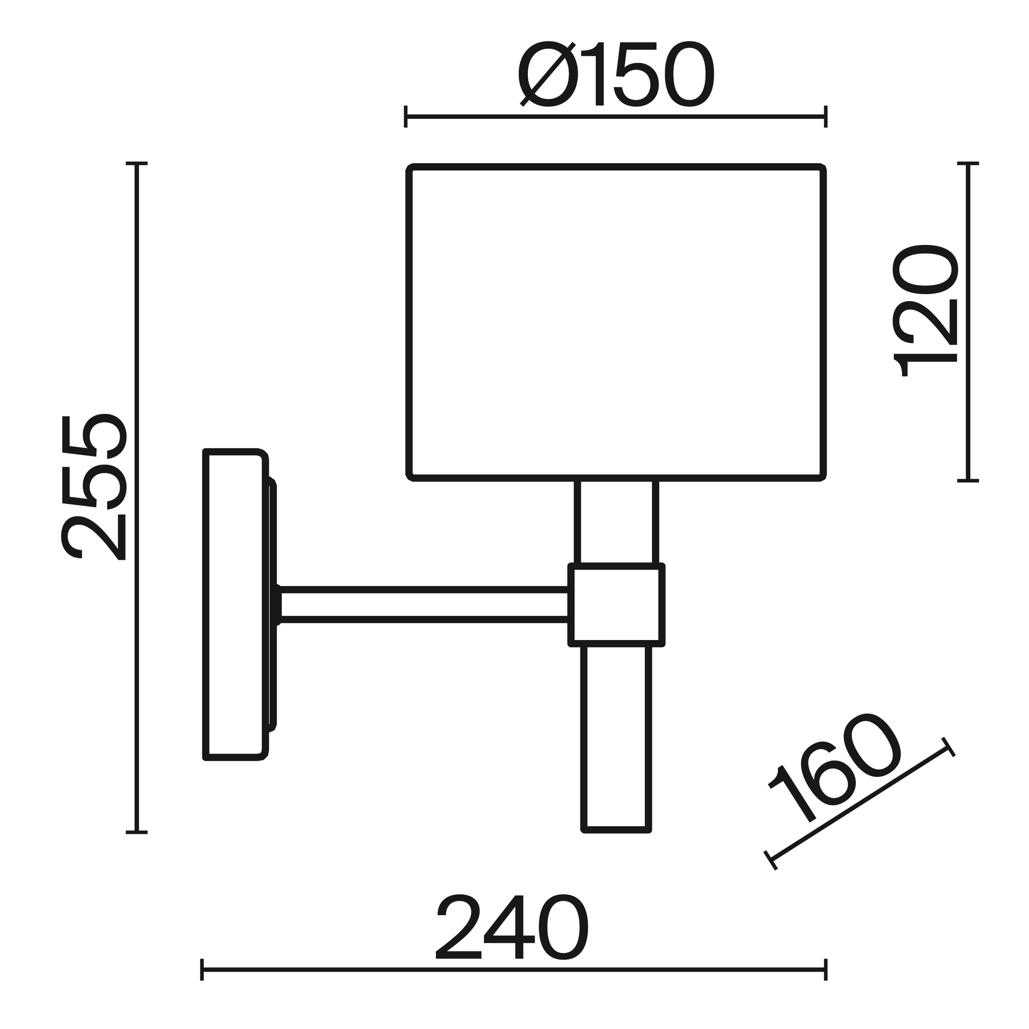 картинка Настенный светильник (бра) Freya FR5186WL-01BS от магазина pro-decor.kz