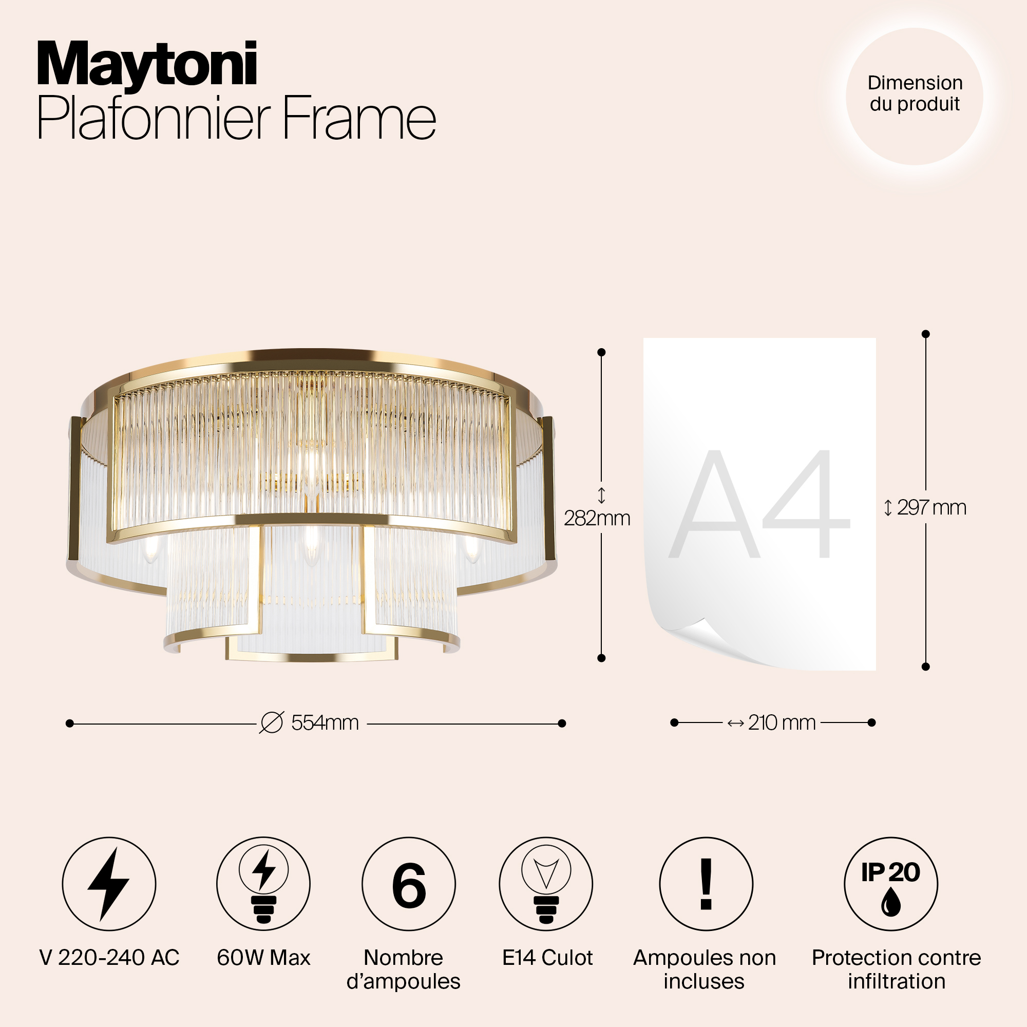 картинка Потолочный светильник Maytoni MOD174CL-06G магазин pro-decor.kz являющийся официальным дистрибьютором в Казахстане картинка Потолочный светильник Maytoni MOD174CL-06G от магазина pro-decor.kz