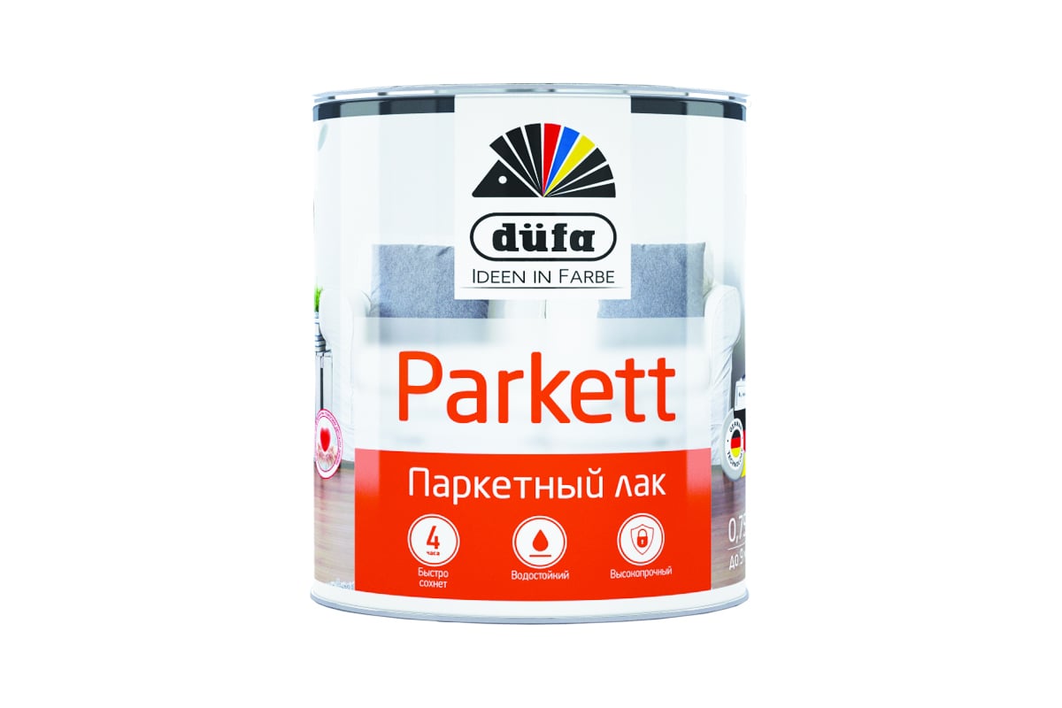 Купить Dufa Лак PARKETT паркетный глянцевый 750мл Dufa Лак PARKETT паркетный глянцевый 750мл