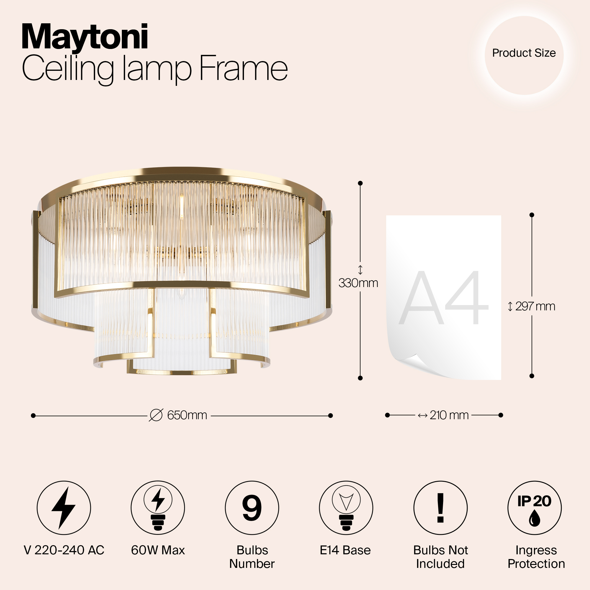 картинка Люстра Maytoni MOD174CL-09G магазин pro-decor.kz являющийся официальным дистрибьютором в Казахстане картинка Люстра Maytoni MOD174CL-09G от магазина pro-decor.kz