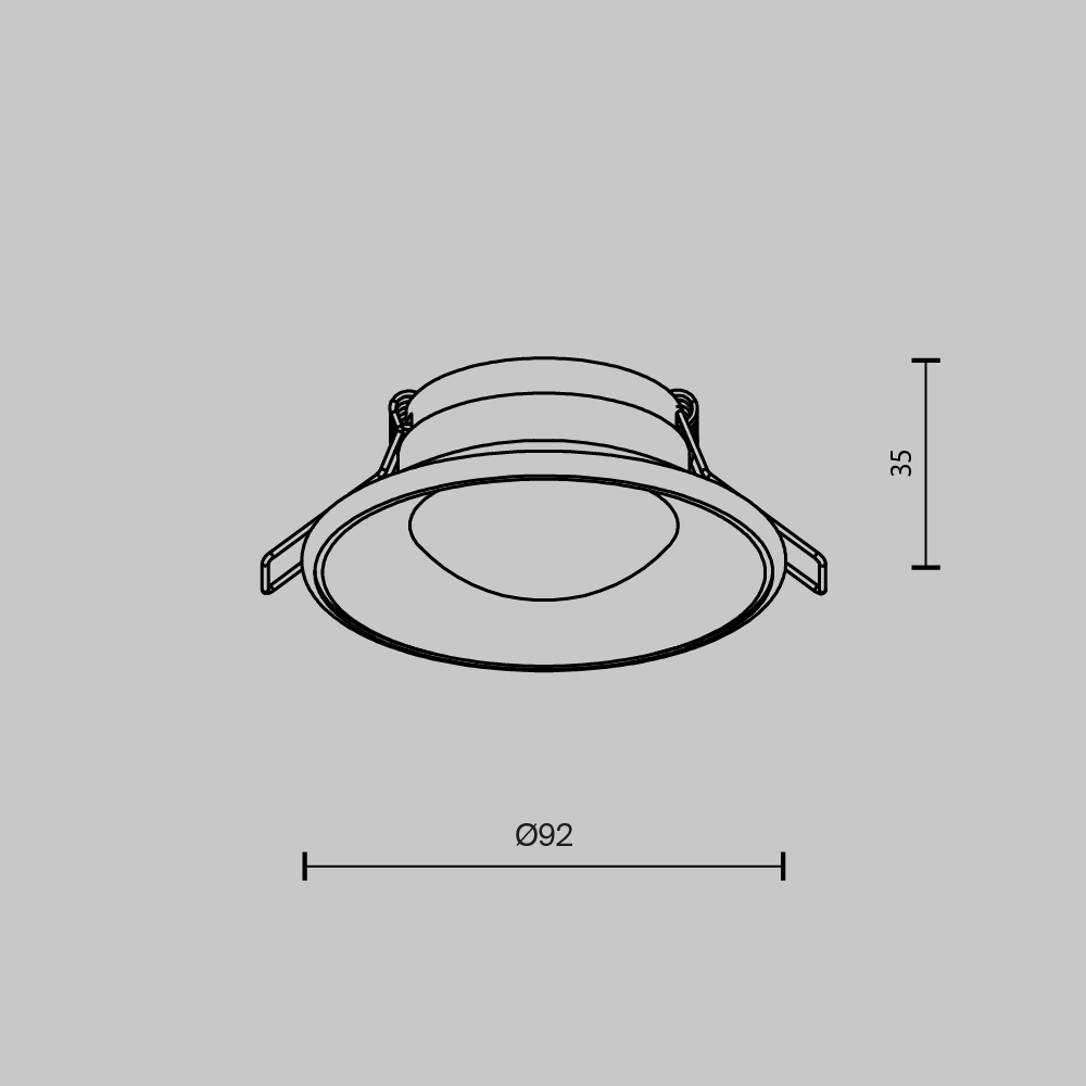 картинка Встраиваемый светильник Technical DL096-GU10-W от магазина pro-decor.kz