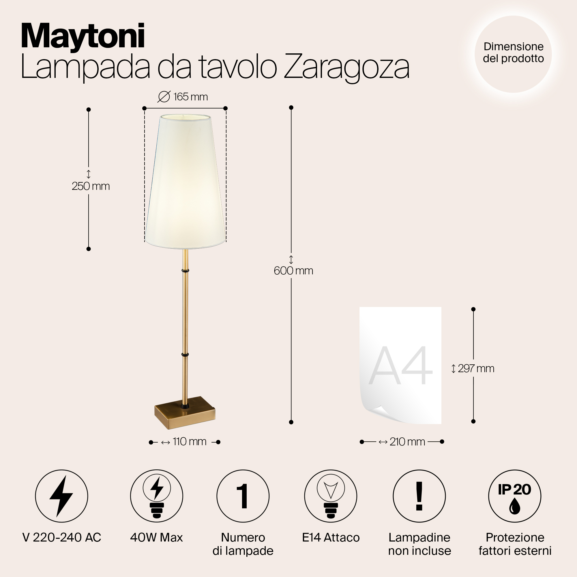 картинка Подвесная люстра Maytoni Zaragoza H001CL-05BS от магазина pro-decor.kz