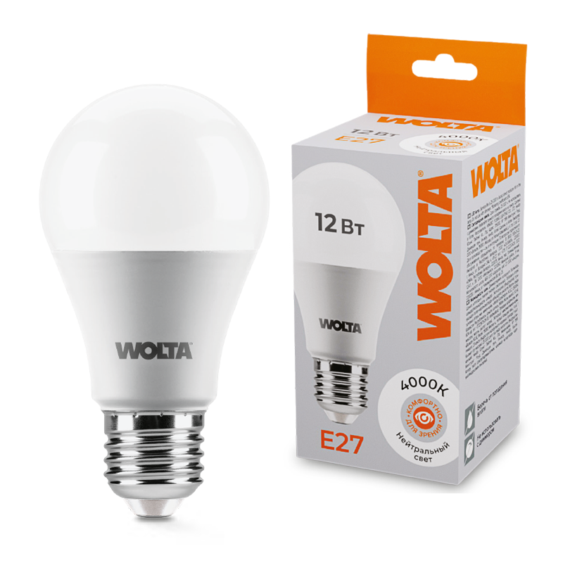 картинка Лампа LED WOLTA 25S60BL12E27 4000K магазин pro-decor.kz являющийся официальным дистрибьютором в Казахстане картинка Лампа LED WOLTA 25S60BL12E27 4000K от магазина pro-decor.kz