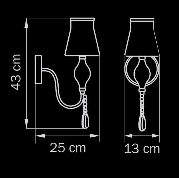 картинка Бра Lightstar Escica 806610 от магазина pro-decor.kz