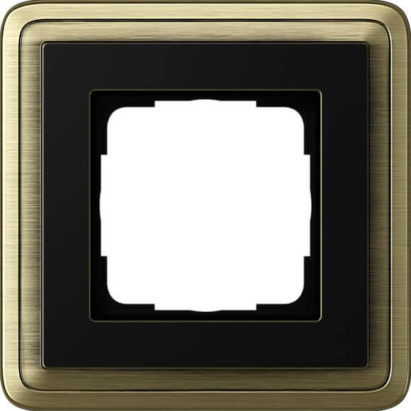 картинка Рамка 1-постовая Gira ClassiX бронза/черный 0211622 от магазина pro-decor.kz