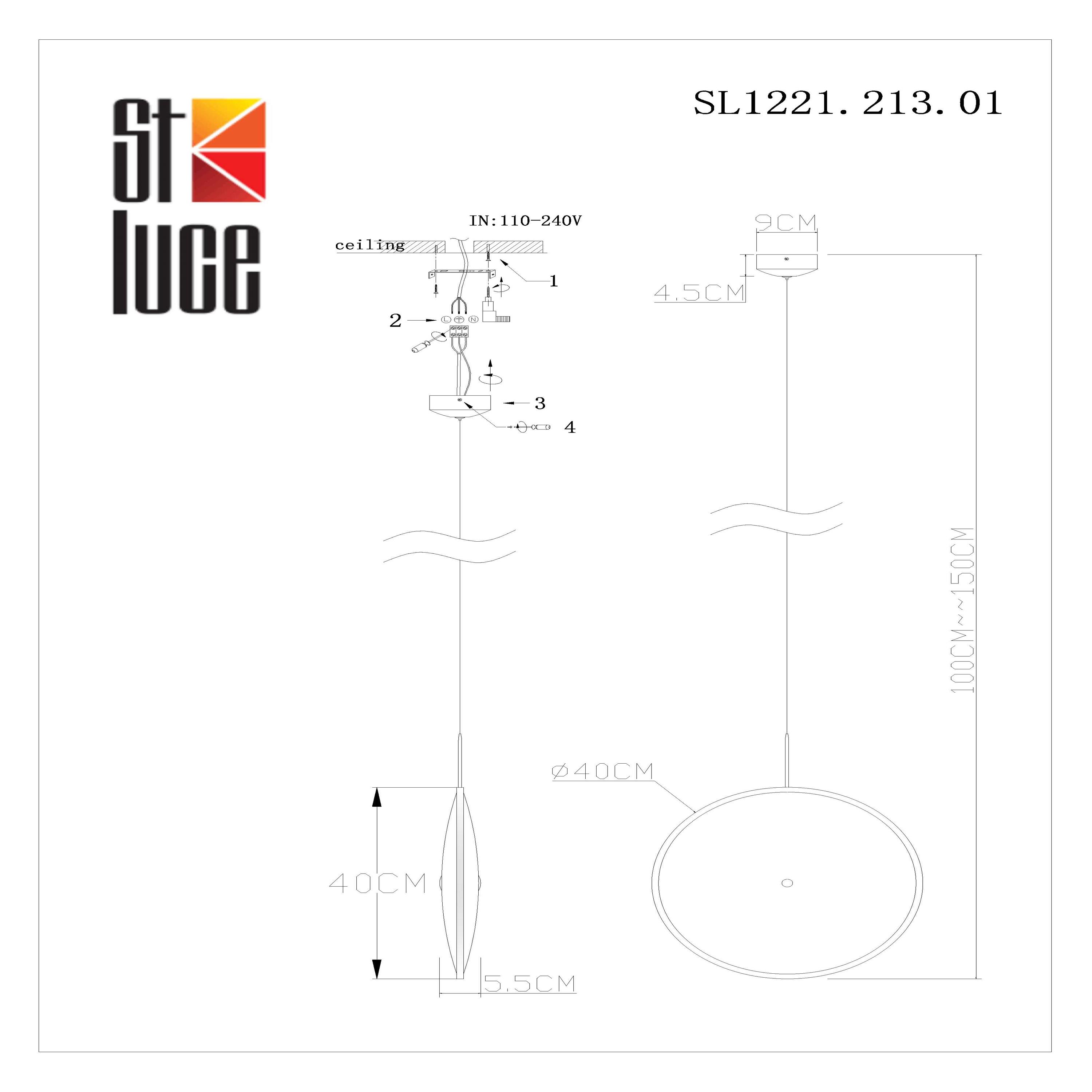 картинка Подвесной светодиодный светильник ST Luce Imente SL1221.213.01 магазин pro-decor.kz являющийся официальным дистрибьютором в Казахстане картинка Подвесной светодиодный светильник ST Luce Imente SL1221.213.01 от магазина pro-decor.kz