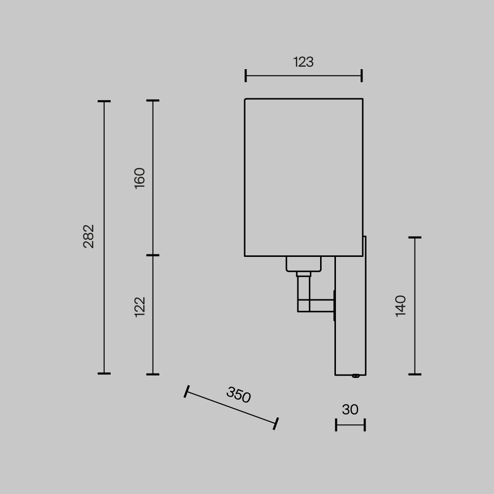 картинка Настенный светильник (бра) Maytoni Z030WL-02BS Bianco от магазина pro-decor.kz