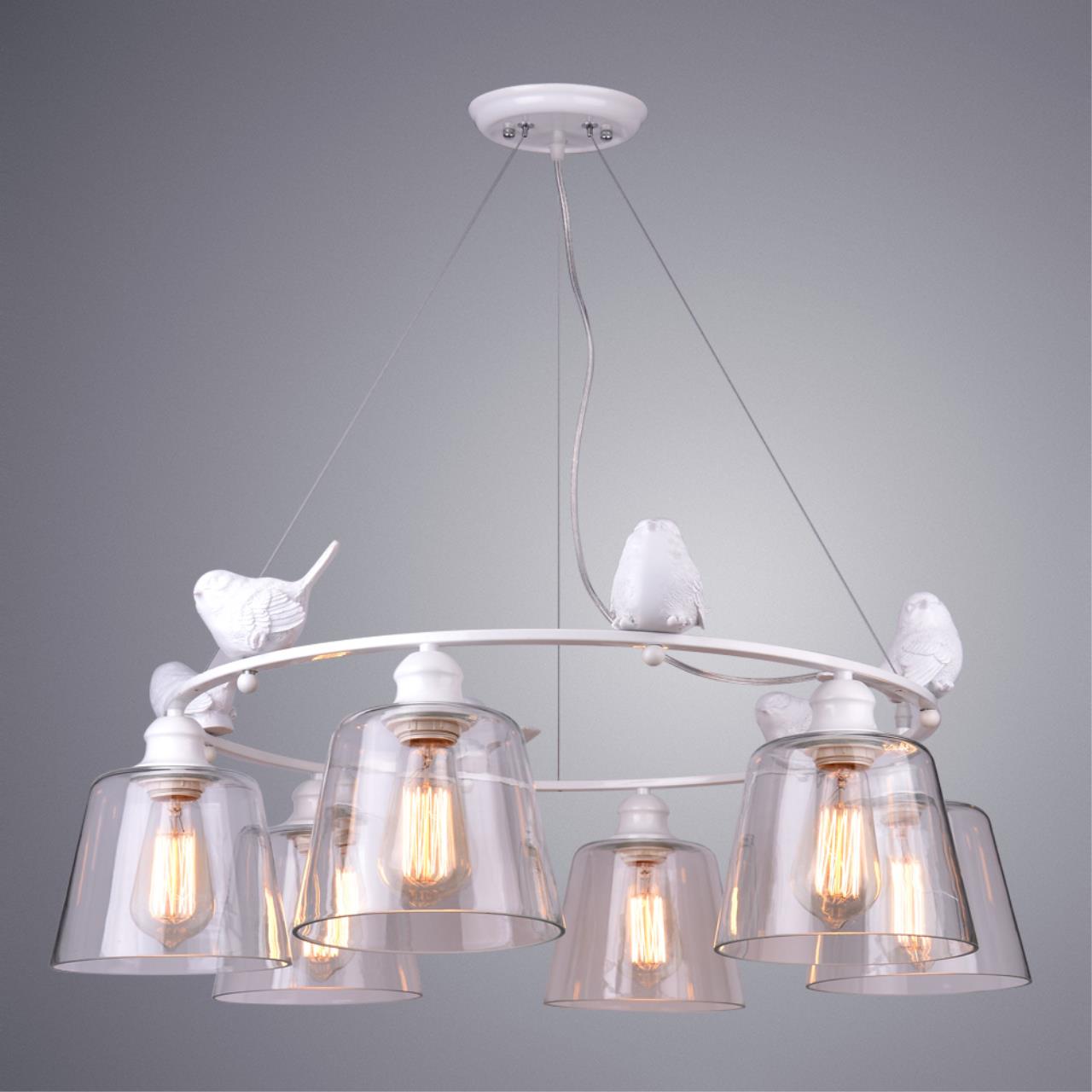 картинка Подвесная люстра Arte Lamp Passero A4289LM-6WH от магазина pro-decor.kz
