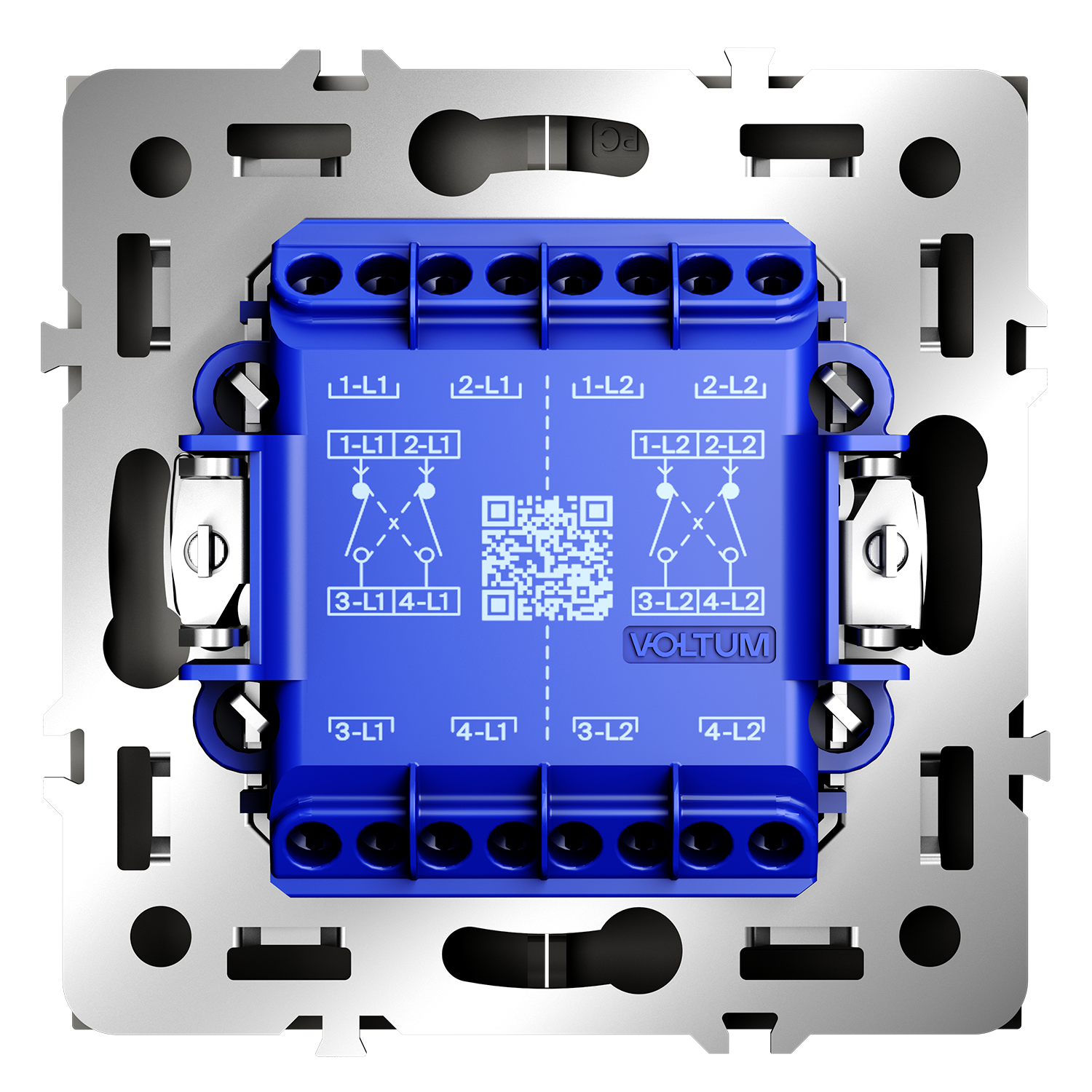 картинка Перекрестный переключатель встраиваемый VOLTUM S70 двухклавишный 10А, (кашемир) VLS020503 от магазина pro-decor.kz