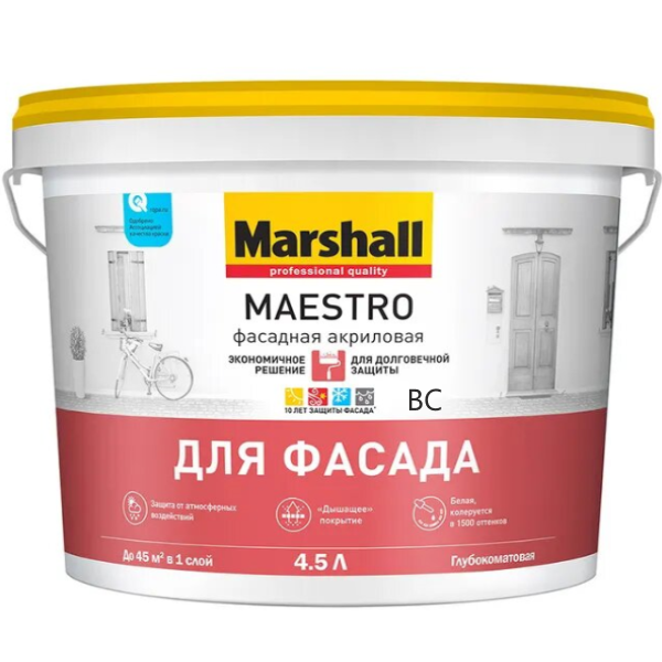 Купить MAESTRO фасадная акриловая BC 4,5 MAESTRO фасадная акриловая BC 4,5