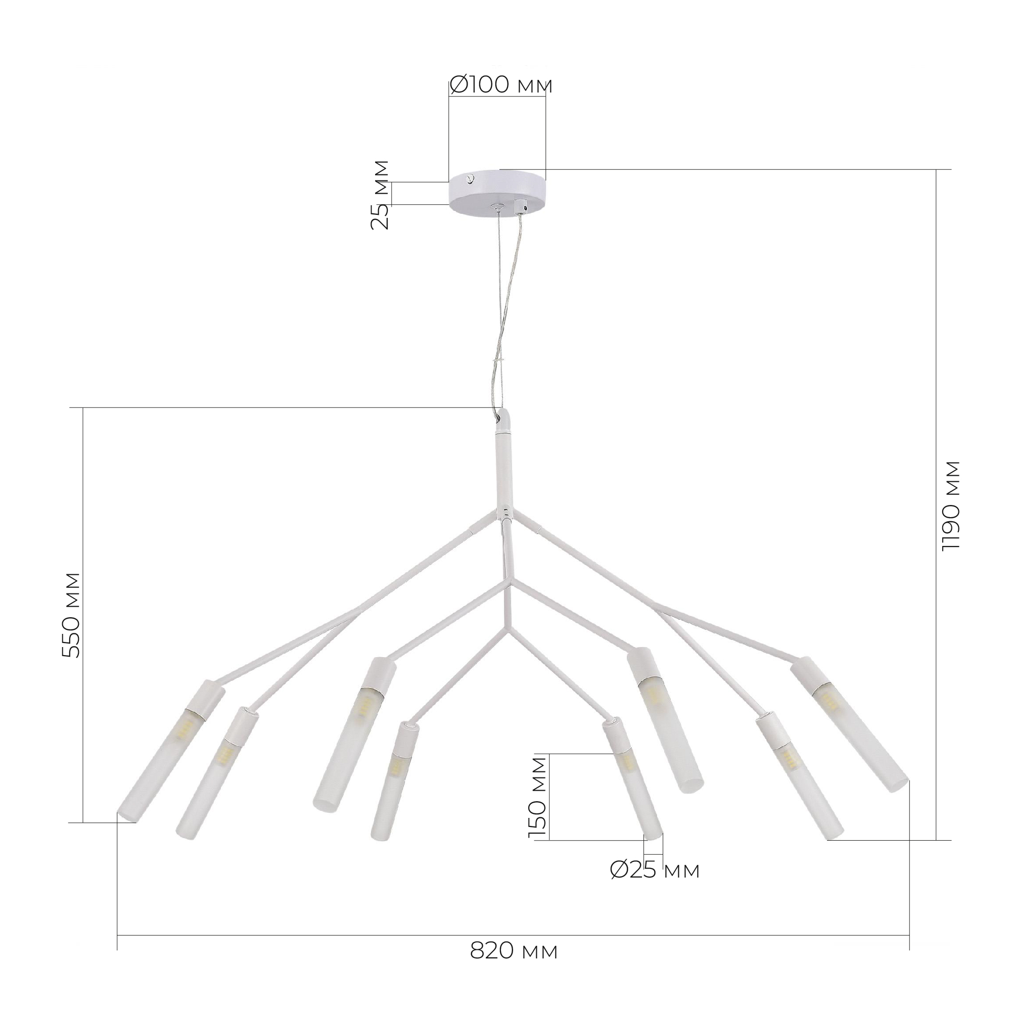 картинка SLE1129-503-08 Светильник подвесной  от магазина pro-decor.kz