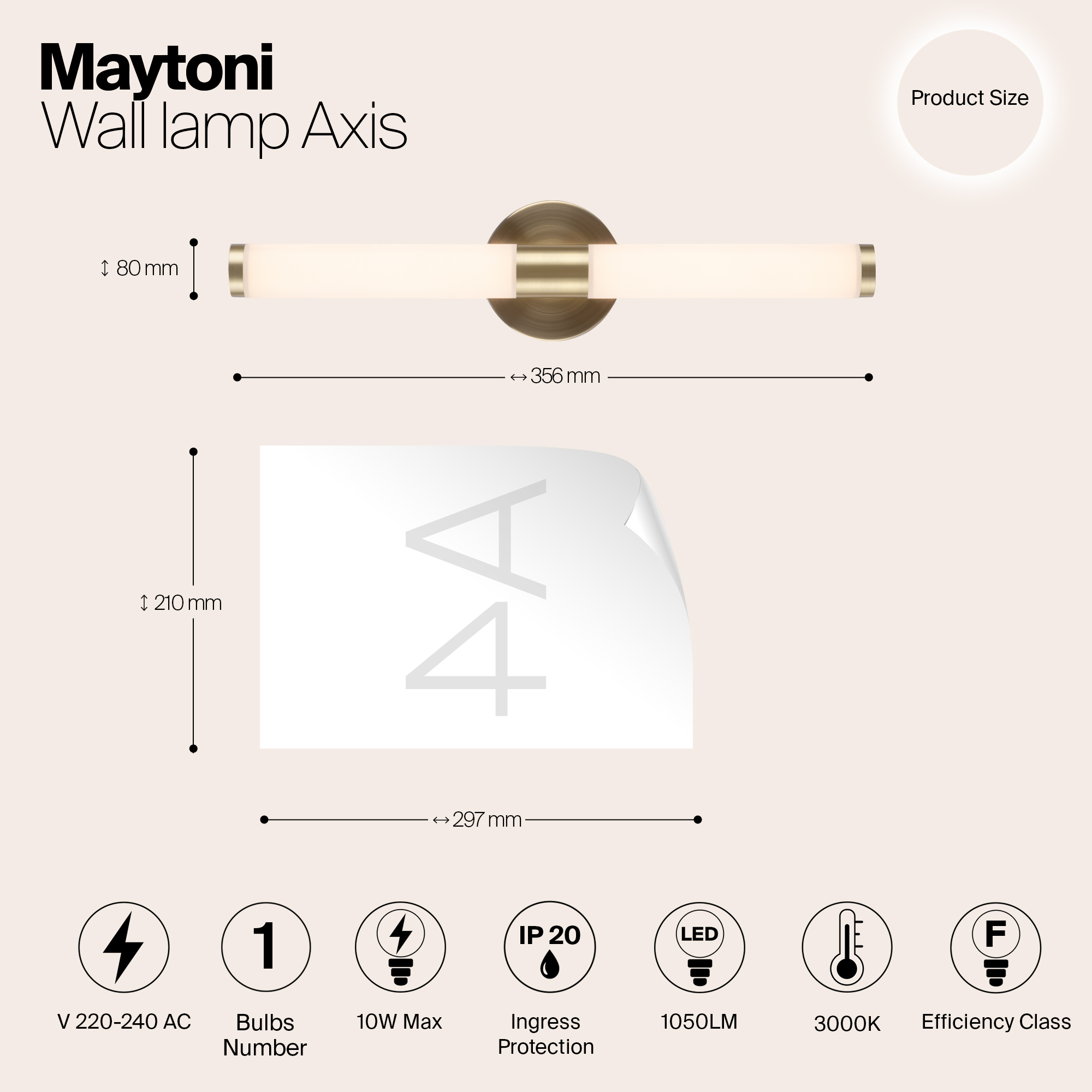 картинка Бра Technical MOD106WL-L10G3K от магазина pro-decor.kz