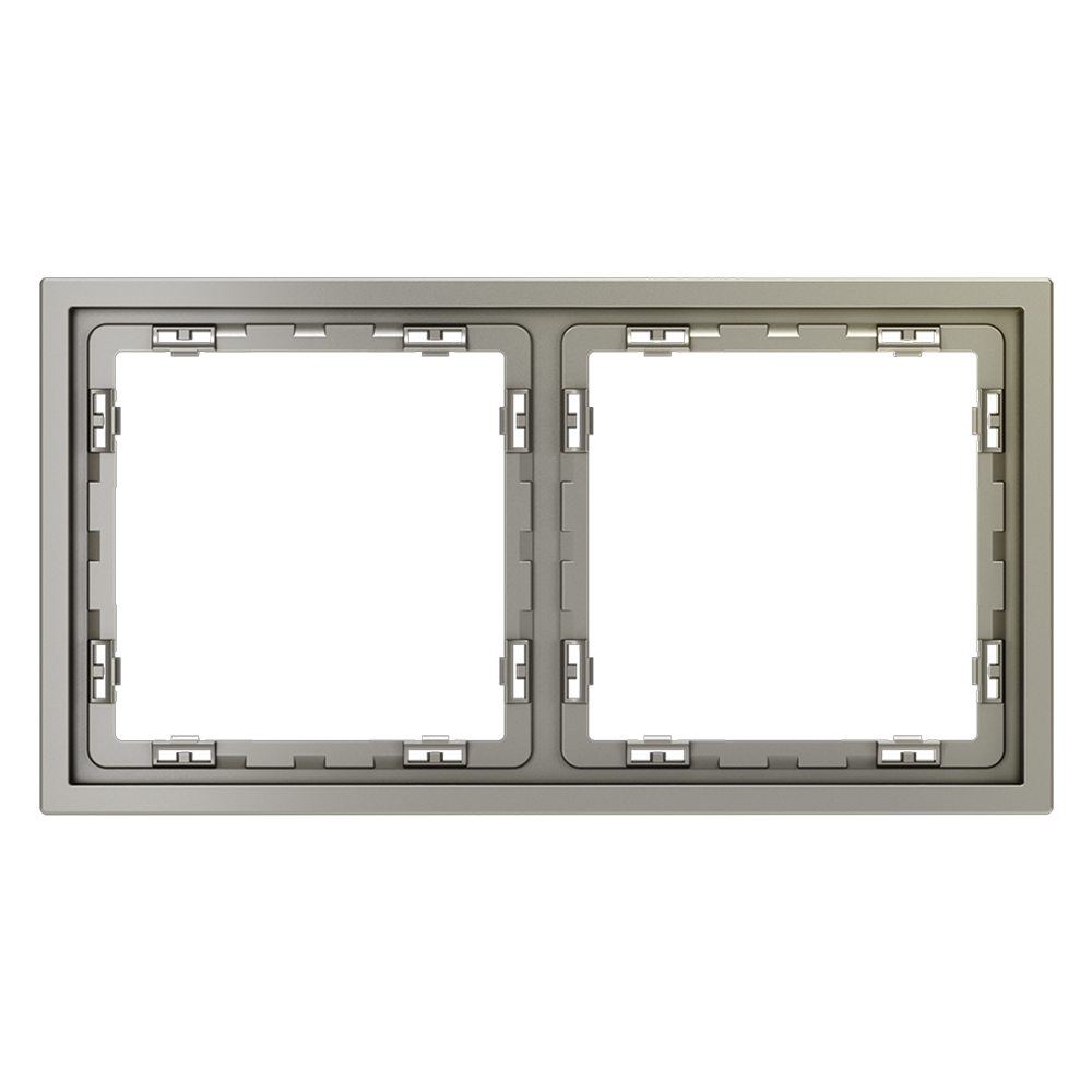 картинка Рамка пластиковая VOLTUM S70 на 2 поста, (шелк) VLS100204 от магазина pro-decor.kz