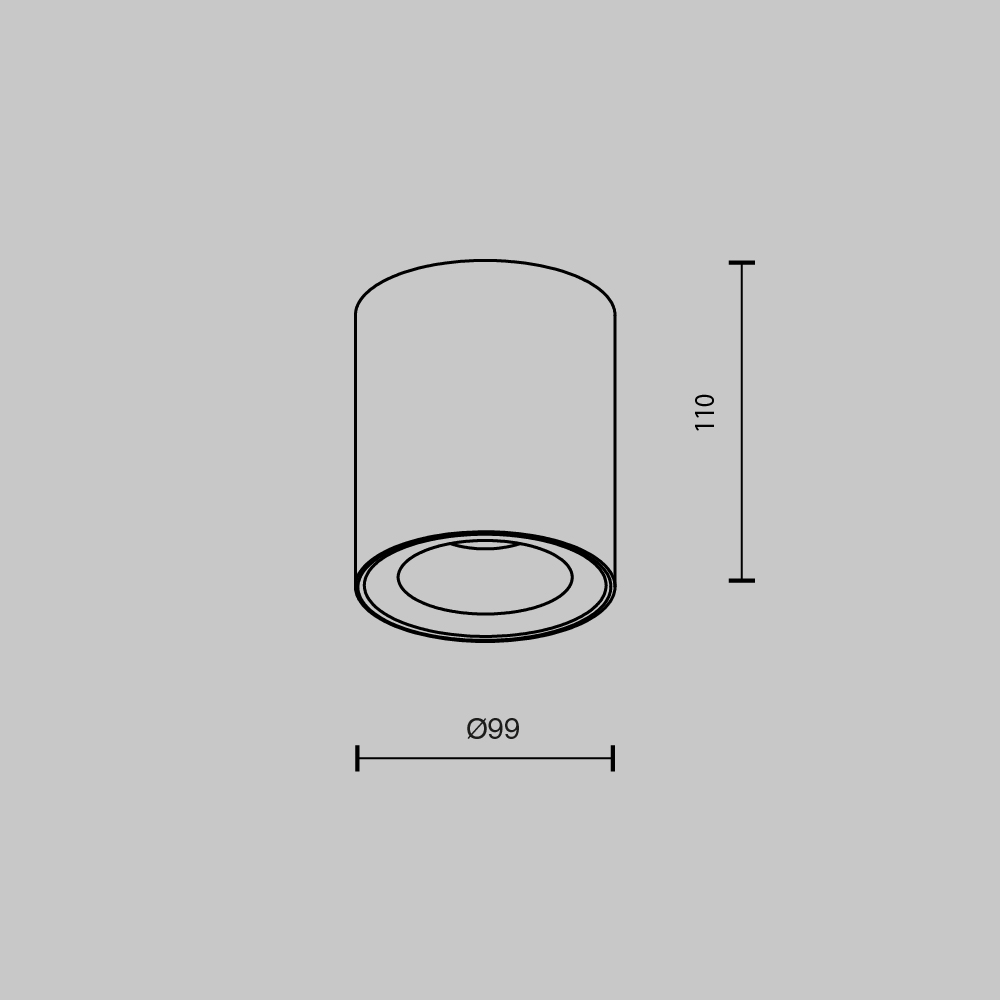 картинка Потолочный светильник Technical C094-GU10-B от магазина pro-decor.kz
