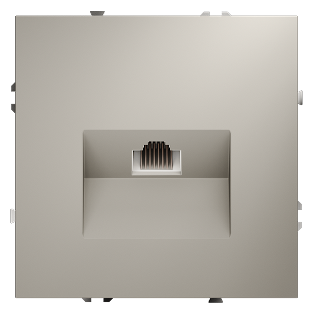 картинка Розетка компьютерная встраиваемая VOLTUM S70 RJ45 кат.6, (кашемир) VLS060103 от магазина pro-decor.kz