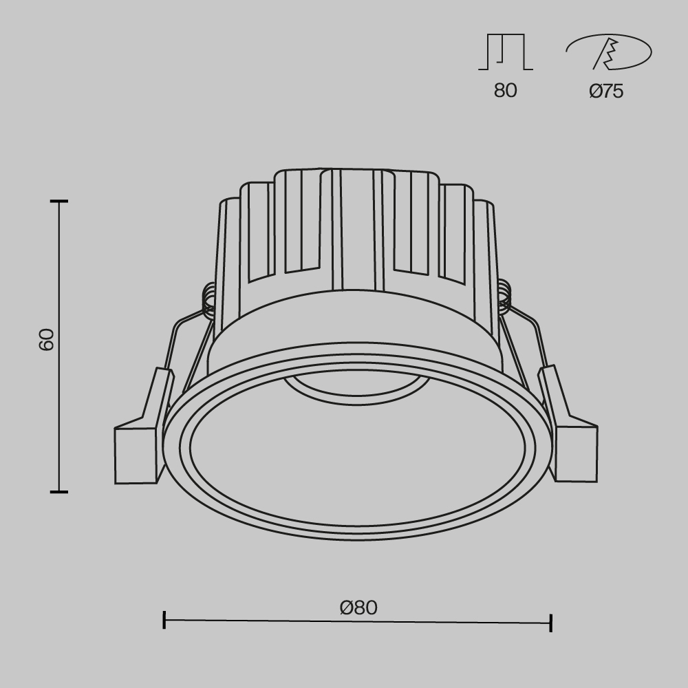 картинка Встраиваемый светильник Technical DL058-12W2.7K-W от магазина pro-decor.kz