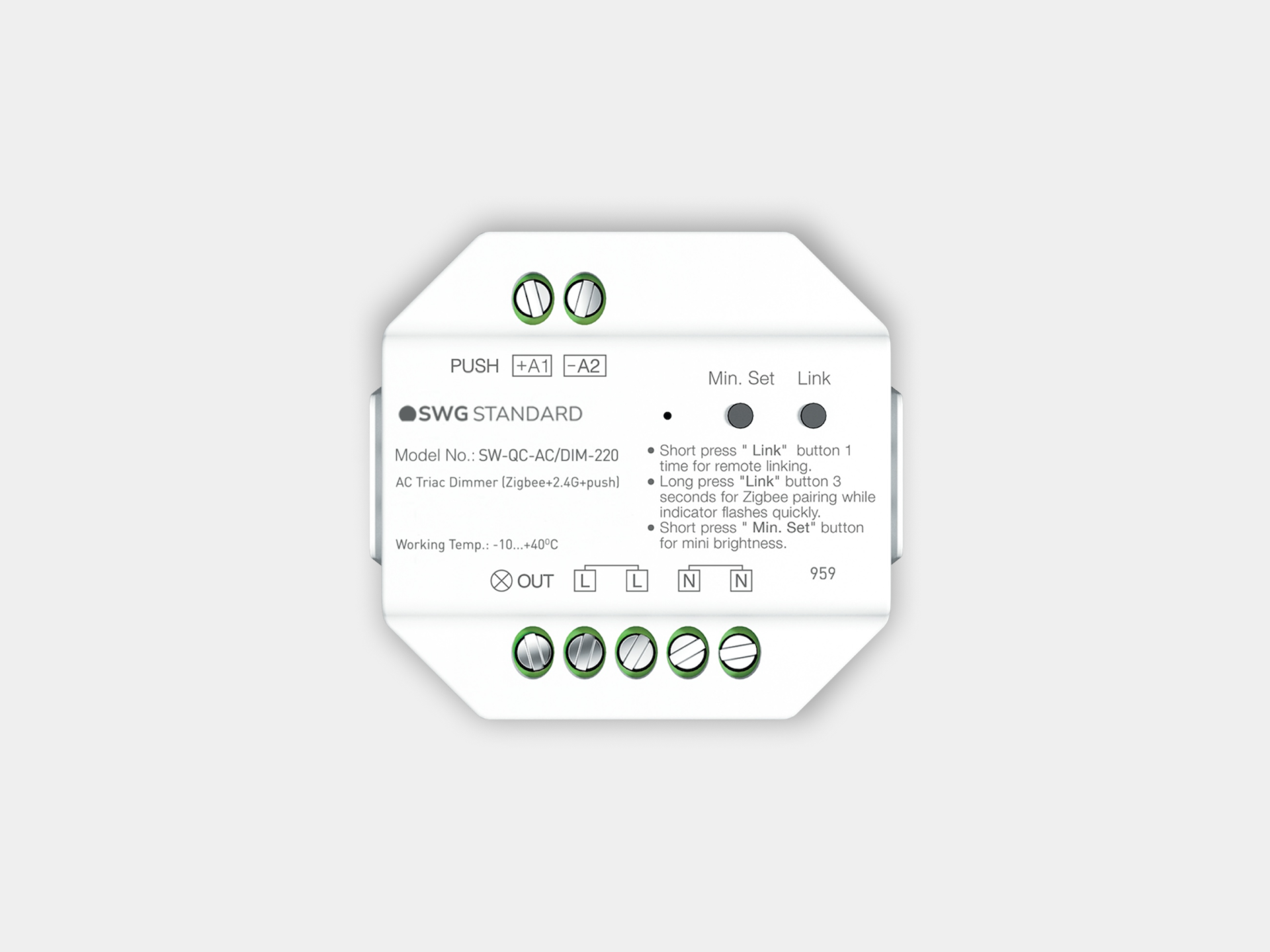 картинка SW-QC-АС/DIM-220 AC TRIAC диммер от магазина pro-decor.kz