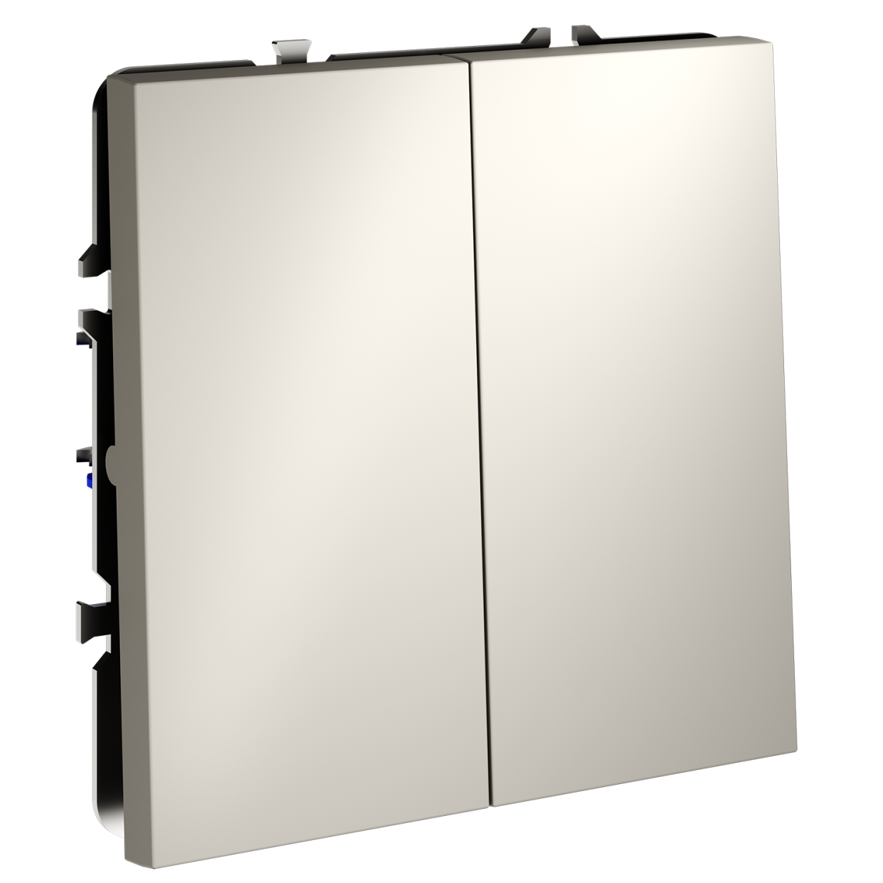 картинка Перекрестный переключатель встраиваемый VOLTUM S70 двухклавишный 10А, (кашемир) VLS020503 от магазина pro-decor.kz