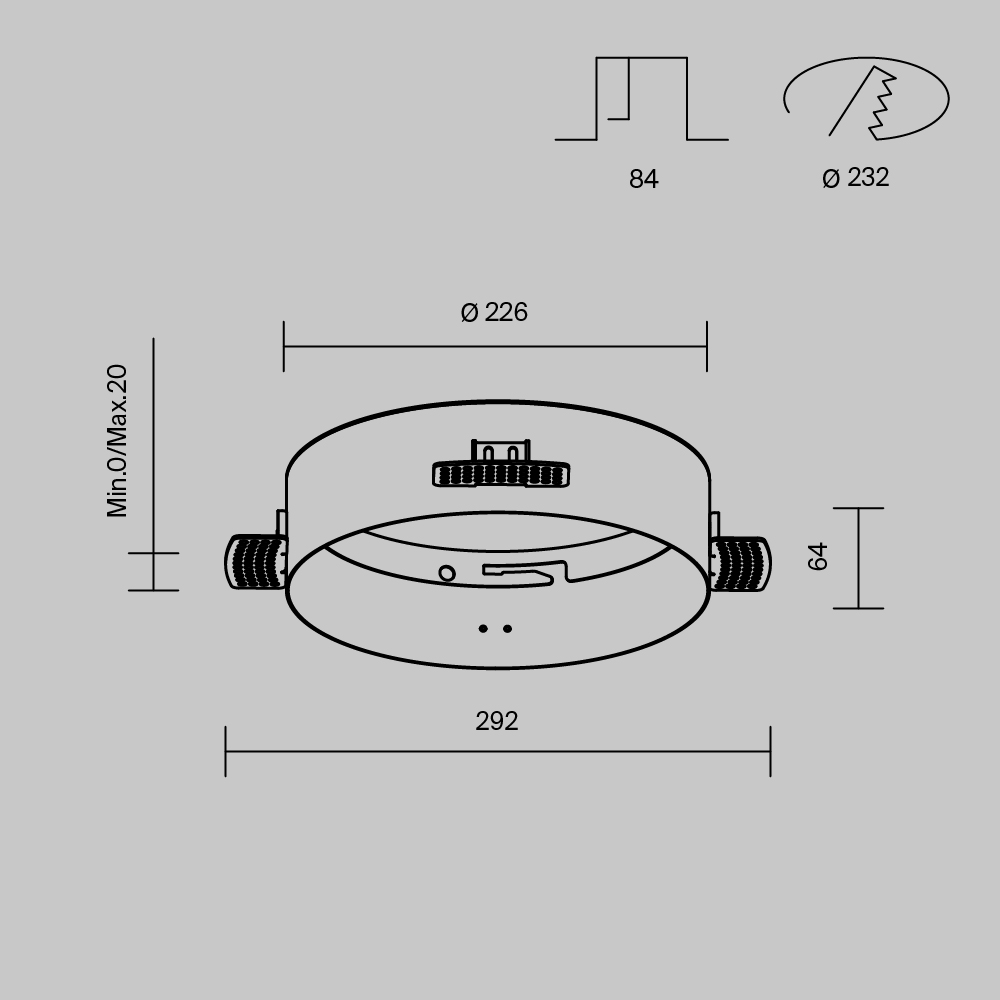 картинка Аксессуар для встраиваемого светильника Technical DLA032-TRS24-W от магазина pro-decor.kz