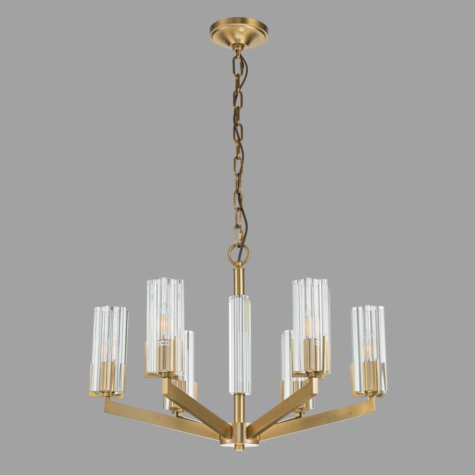 картинка Подвесная люстра Belfast Malone 6035-6 BR CL  от магазина pro-decor.kz