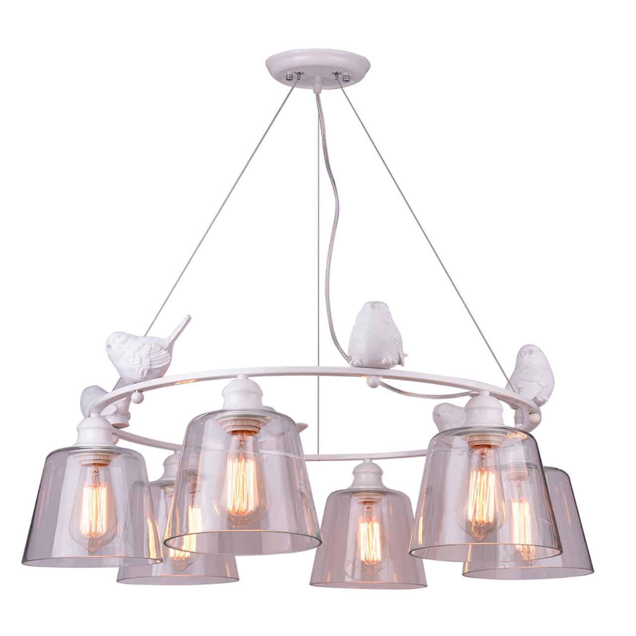 картинка Подвесная люстра Arte Lamp Passero A4289LM-6WH магазин pro-decor.kz являющийся официальным дистрибьютором в Казахстане картинка Подвесная люстра Arte Lamp Passero A4289LM-6WH от магазина pro-decor.kz