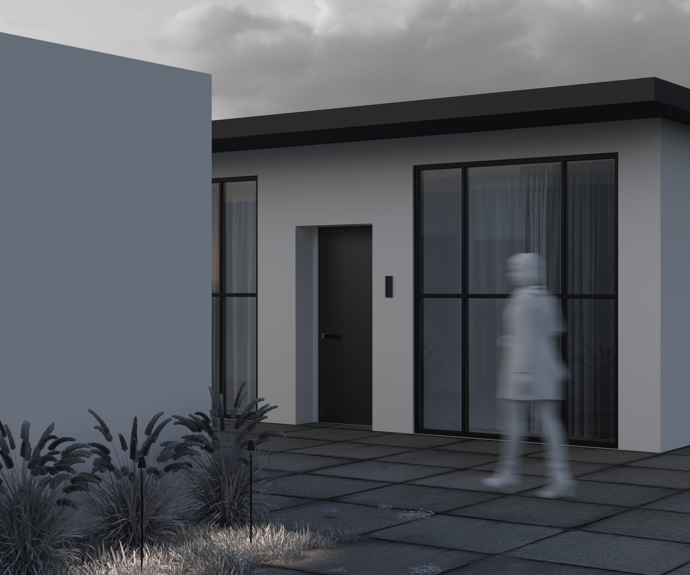 картинка Ландшафтный светильник Outdoor O504FL-L1B3K1 CANE от магазина pro-decor.kz