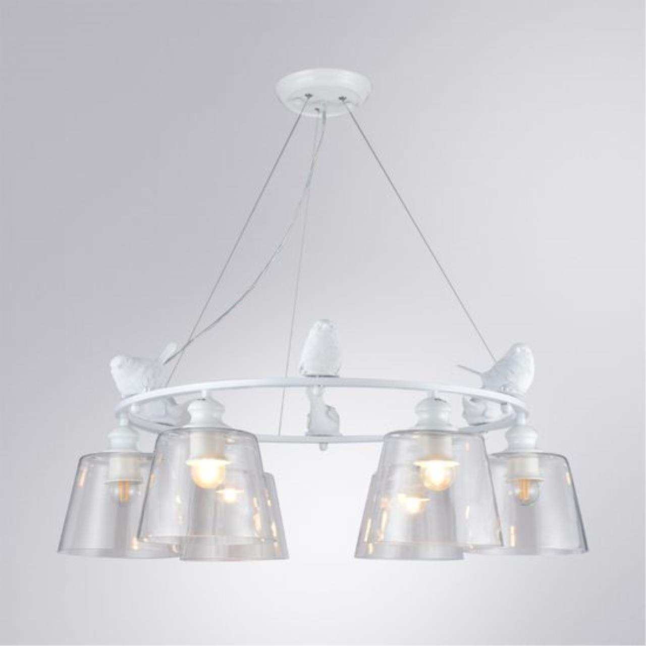 картинка Подвесная люстра Arte Lamp Passero A4289LM-6WH магазин pro-decor.kz являющийся официальным дистрибьютором в Казахстане картинка Подвесная люстра Arte Lamp Passero A4289LM-6WH от магазина pro-decor.kz