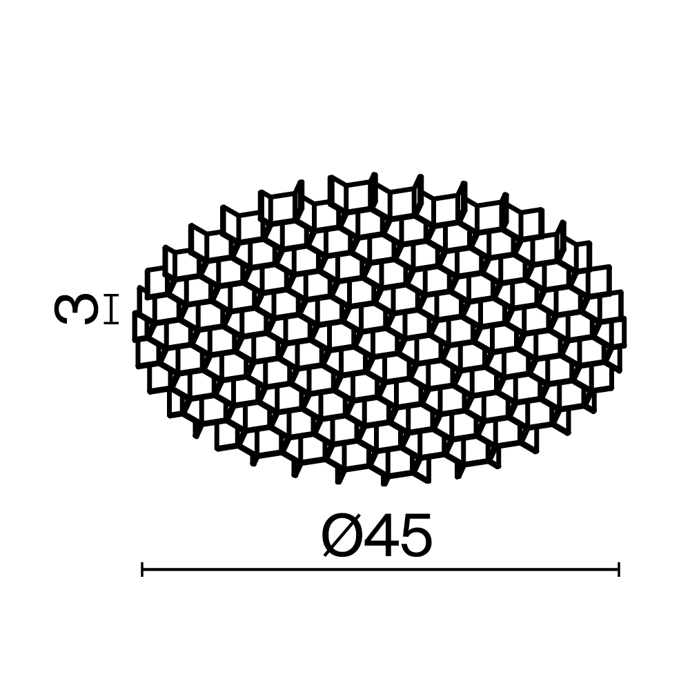 картинка Комплектующие для светильника Technical HoneyComb-D45 магазин pro-decor.kz являющийся официальным дистрибьютором в Казахстане картинка Комплектующие для светильника Technical HoneyComb-D45 от магазина pro-decor.kz