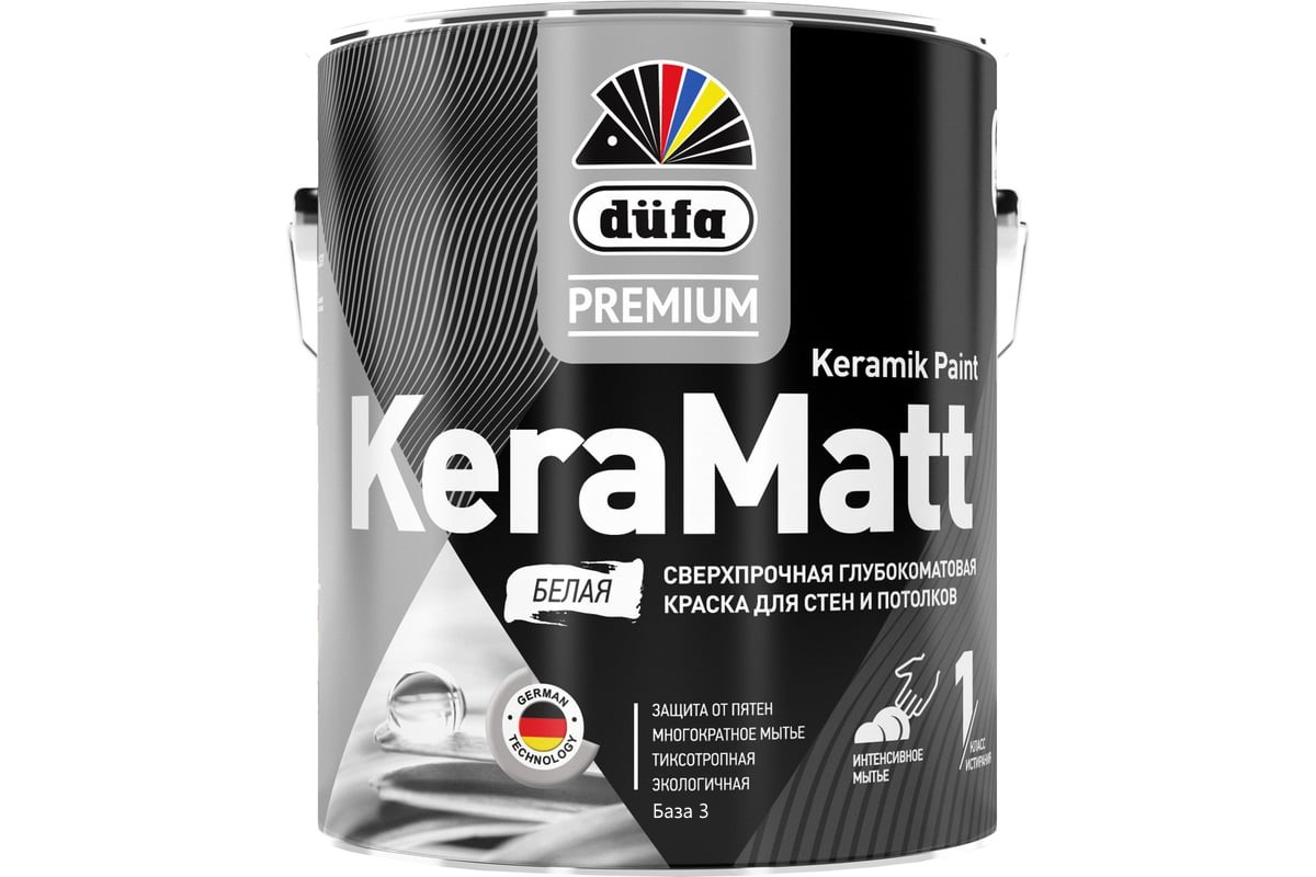 Купить DufaPremium ВД краска KeraMatt база3 0,9л DufaPremium ВД краска KeraMatt база3 0,9л
