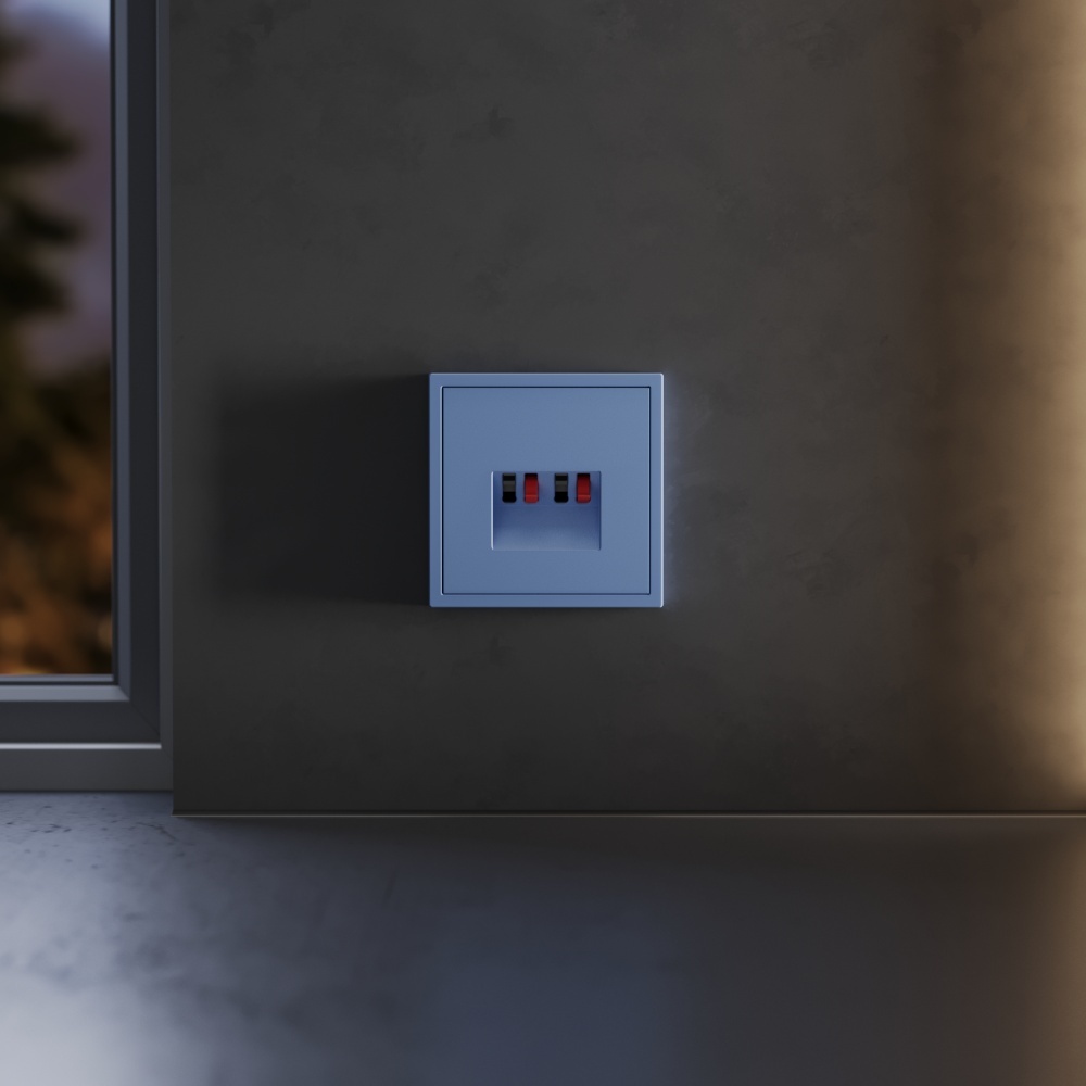 картинка Накладка для розетки акустической 4-местной , S70 (деним) от магазина pro-decor.kz