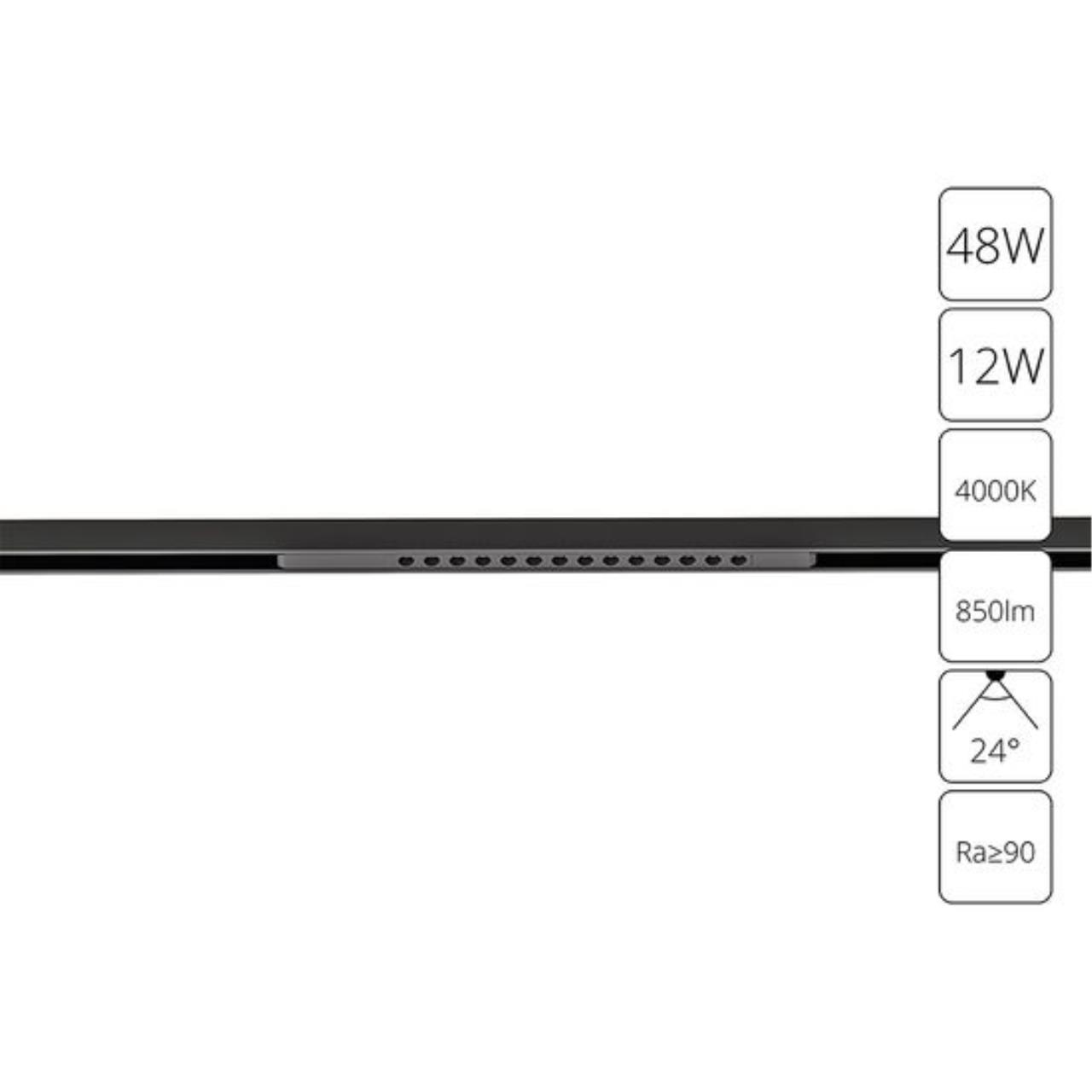 картинка Магнитный трековый светильник Arte Lamp OPTIMA A7266PL-1BK от магазина pro-decor.kz