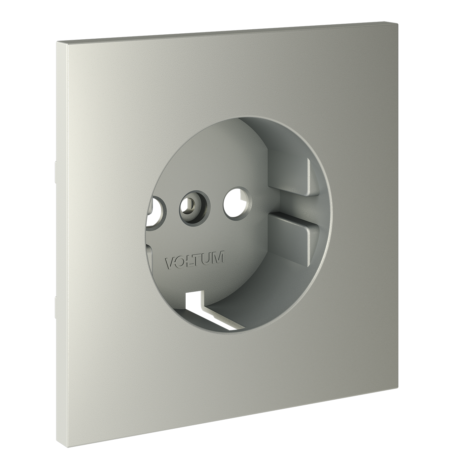 картинка Накладка для розетки с заземлением, S70 (сталь) от магазина pro-decor.kz