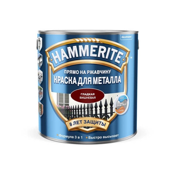 Купить Краска HAMMER глад Вишнёвая 0,25л 0,25 Краска HAMMER глад Вишнёвая 0,25л 0,25