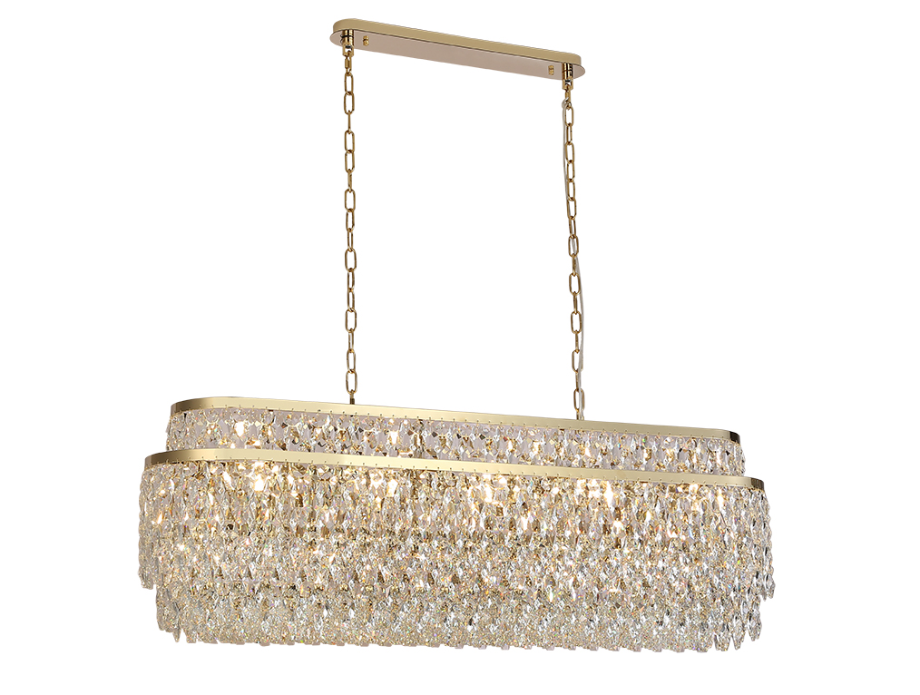 картинка NEWPORT 8530 8530/120 C oval gold polished , Люстра от магазина pro-decor.kz