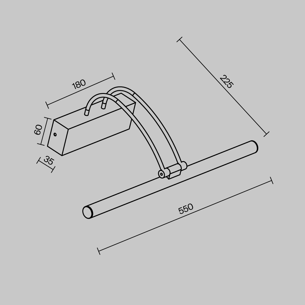 картинка Подсветка для картин Maytoni Finelli MIR004WL-L12B от магазина pro-decor.kz