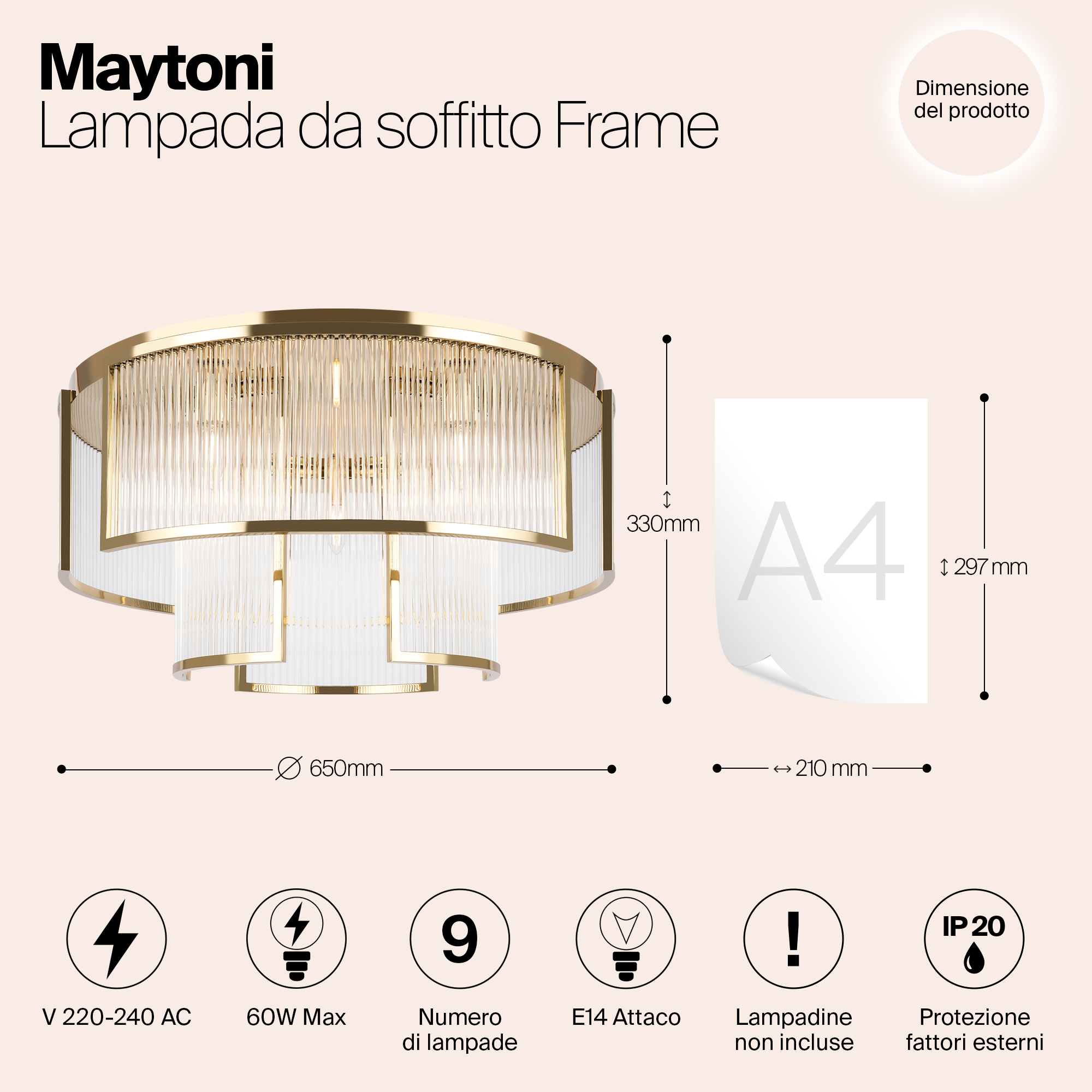 картинка Люстра Maytoni MOD174CL-09G магазин pro-decor.kz являющийся официальным дистрибьютором в Казахстане картинка Люстра Maytoni MOD174CL-09G от магазина pro-decor.kz