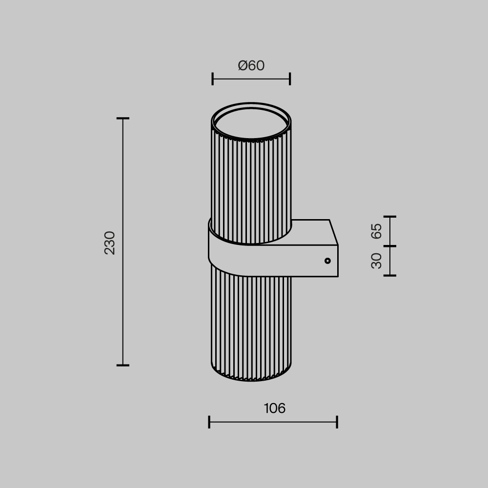 картинка Настенный светильник (бра) Maytoni MOD326WL-02MG Dynamics от магазина pro-decor.kz