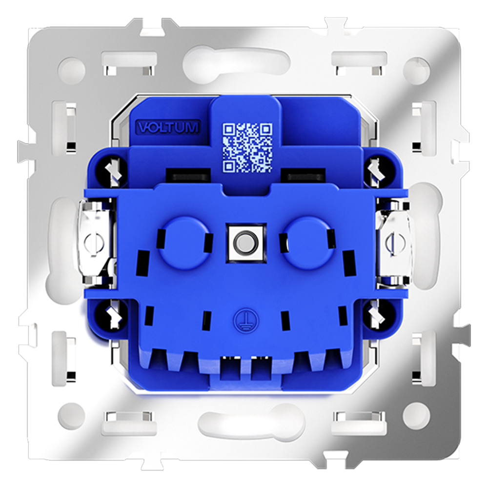 картинка Розетка встраиваемая VOLTUM S70 с заземлением 16А, (кашемир) VLS040103 от магазина pro-decor.kz