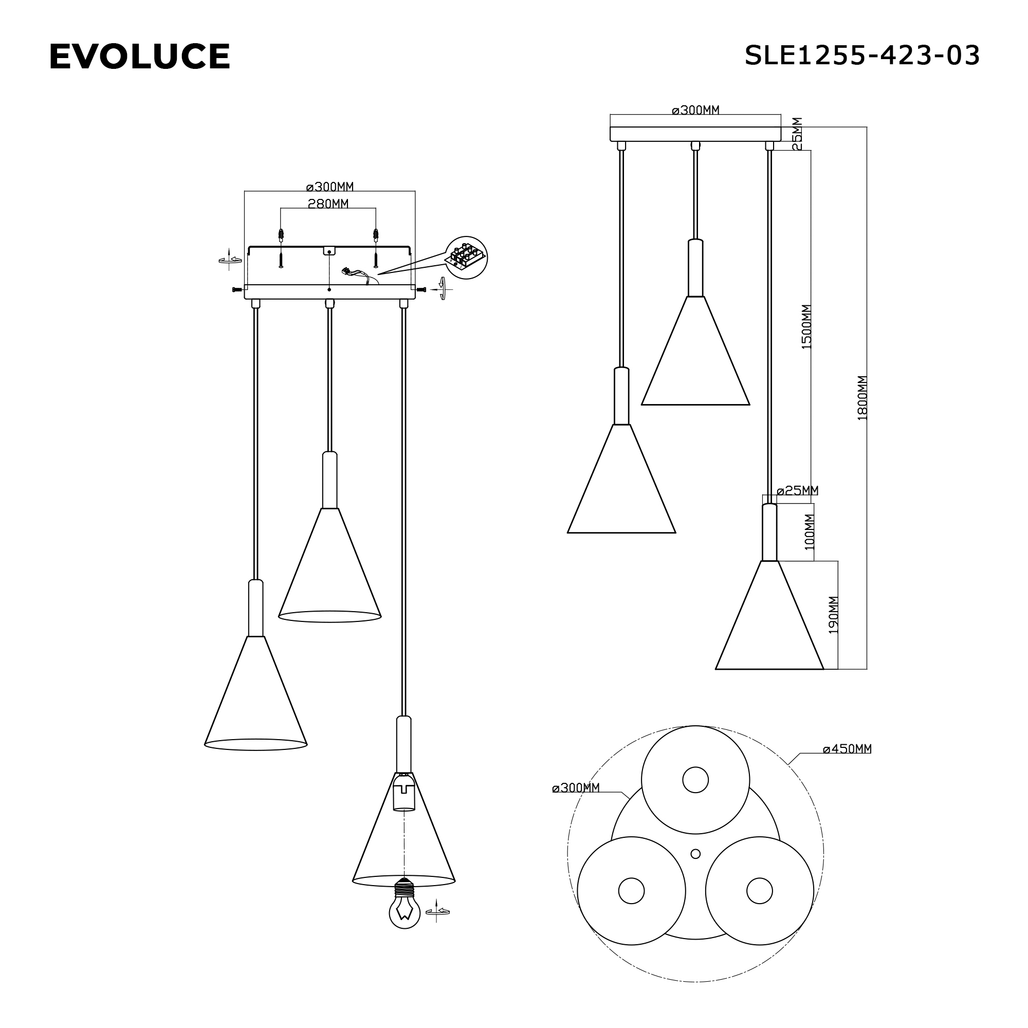 картинка SLE1255-423-03 Светильник подвесной  от магазина pro-decor.kz