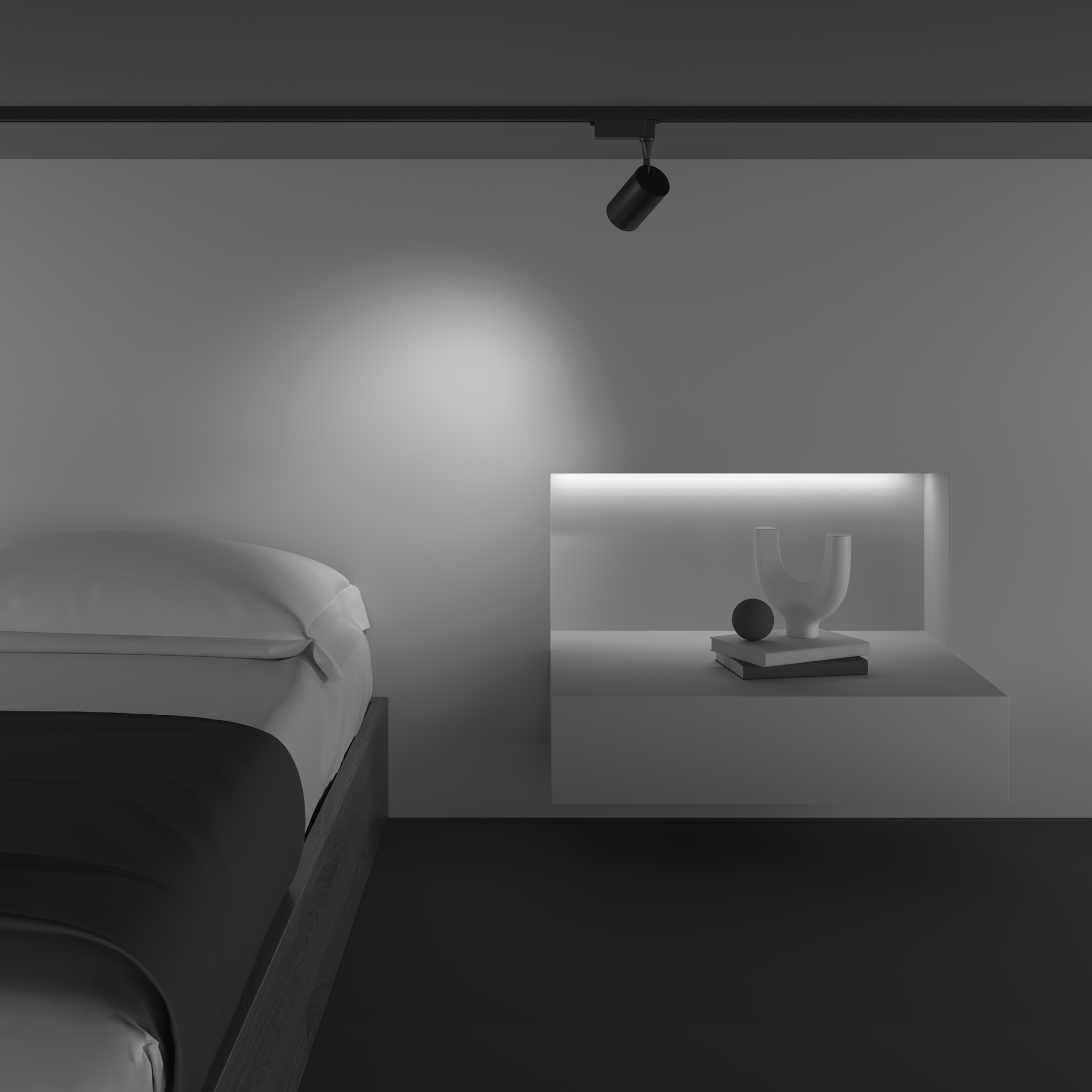 картинка Трековый светильник Technical TR003-1-6W3K-M-B от магазина pro-decor.kz