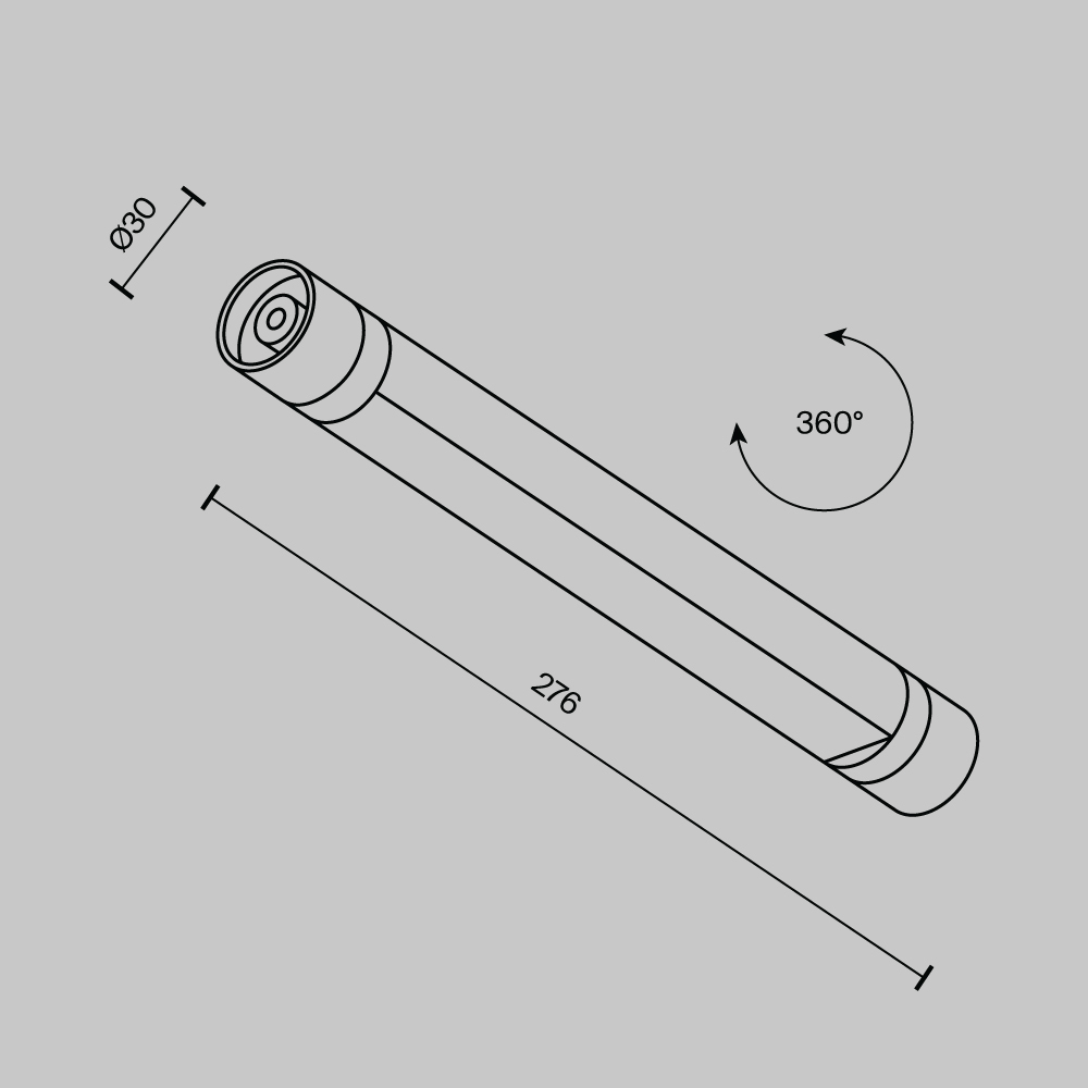 картинка Светильник Technical C147CL-L300-6W3K-B от магазина pro-decor.kz