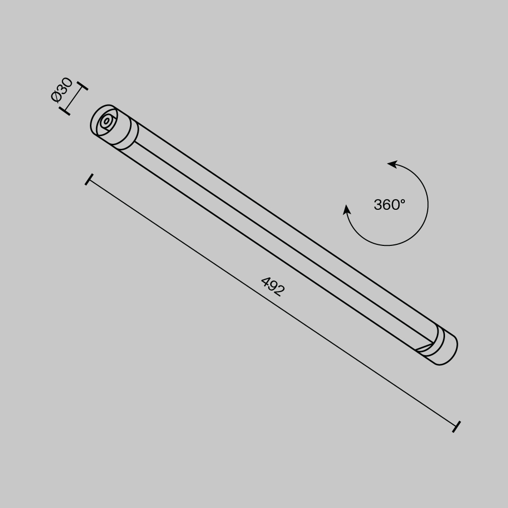 картинка Светильник Technical C147CL-L500-12W3K-B от магазина pro-decor.kz