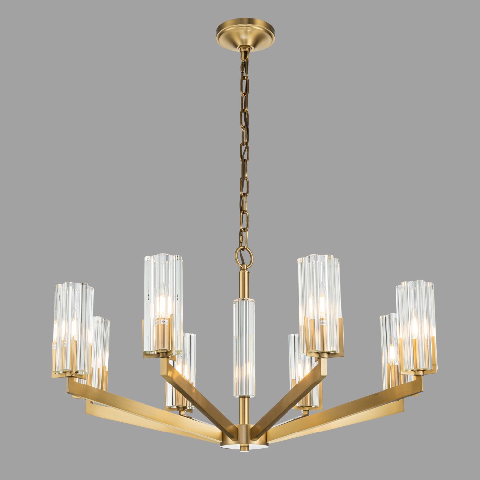 картинка Люстра подвесная Belfast Malone 6035-8 BR CL от магазина pro-decor.kz